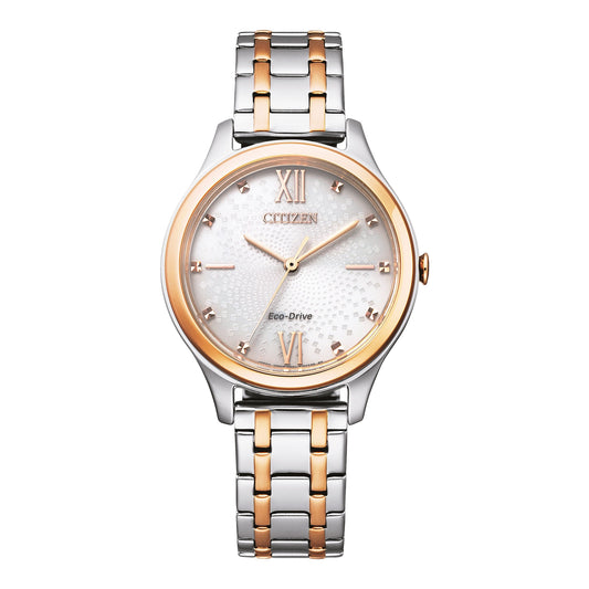 Citizen Eco Ladies' Watch in Two-Tone Stainless Steel