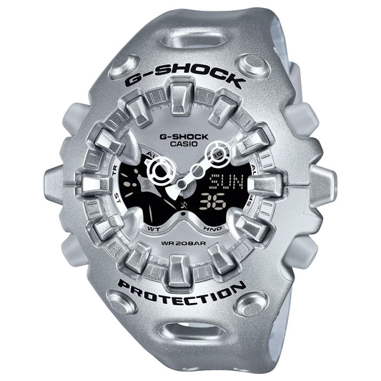 G-shock Ga-v01a-8a Men's Shock-resistant Digital Analog Watch Silver