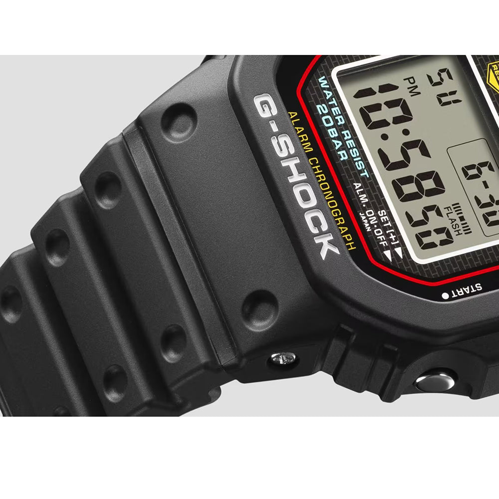 Casio G-Shock Digital 5000 Series Black Resin Watch 42.3mm - DW5000R-1A