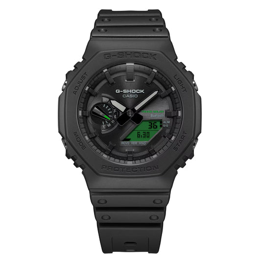Casio G-Shock Analog-Digital Electro Green and Black Resin Tough Solar Connected Watch - GAB2100BEG-1A
