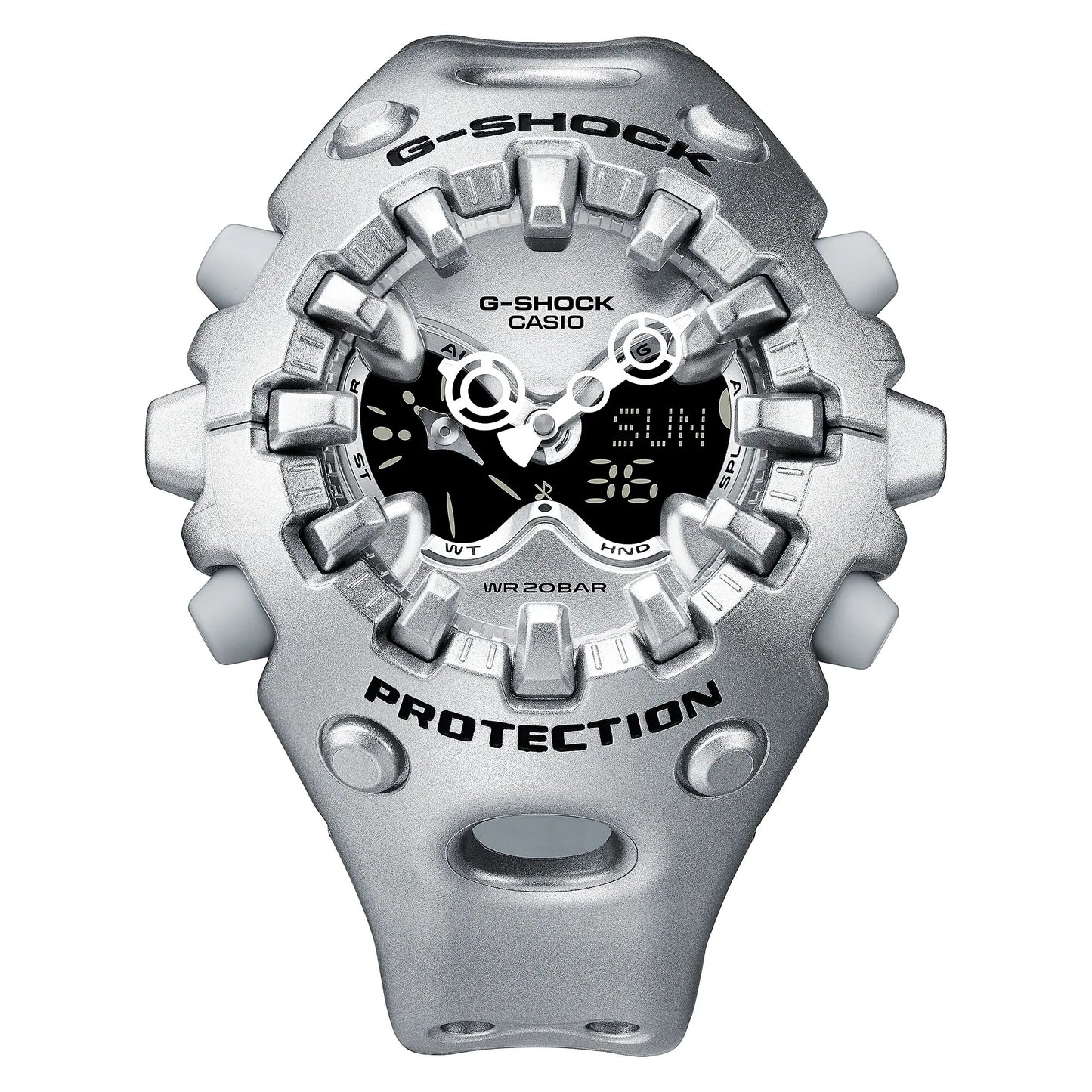 G-shock Ga-v01a-8a Men's Shock-resistant Digital Analog Watch Silver