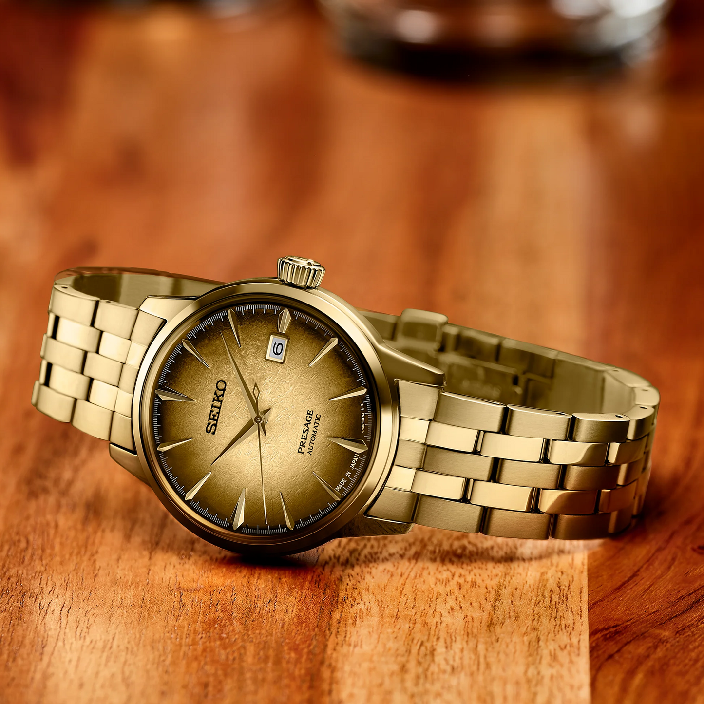 Men's Seiko Presage Cocktail Time Gold