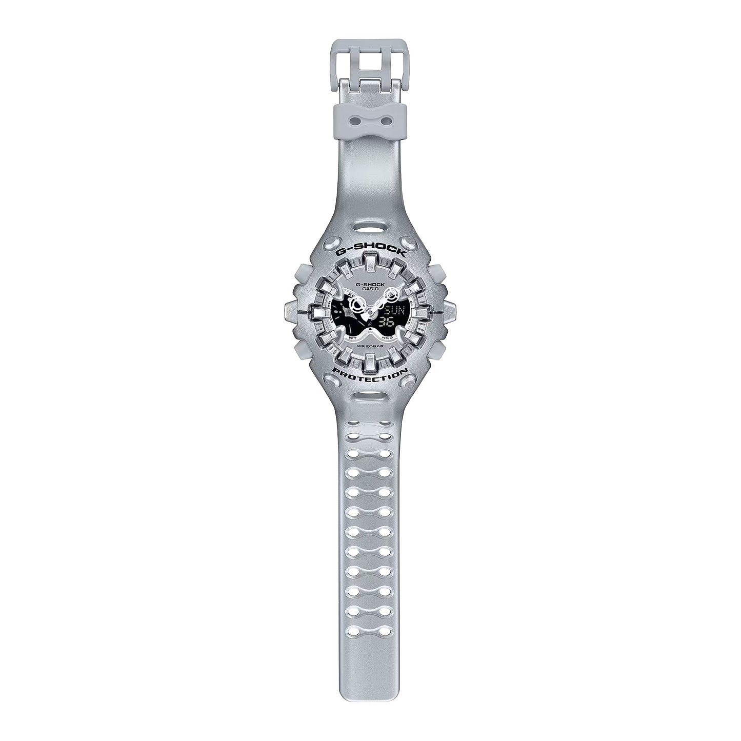 G-shock Ga-v01a-8a Men's Shock-resistant Digital Analog Watch Silver