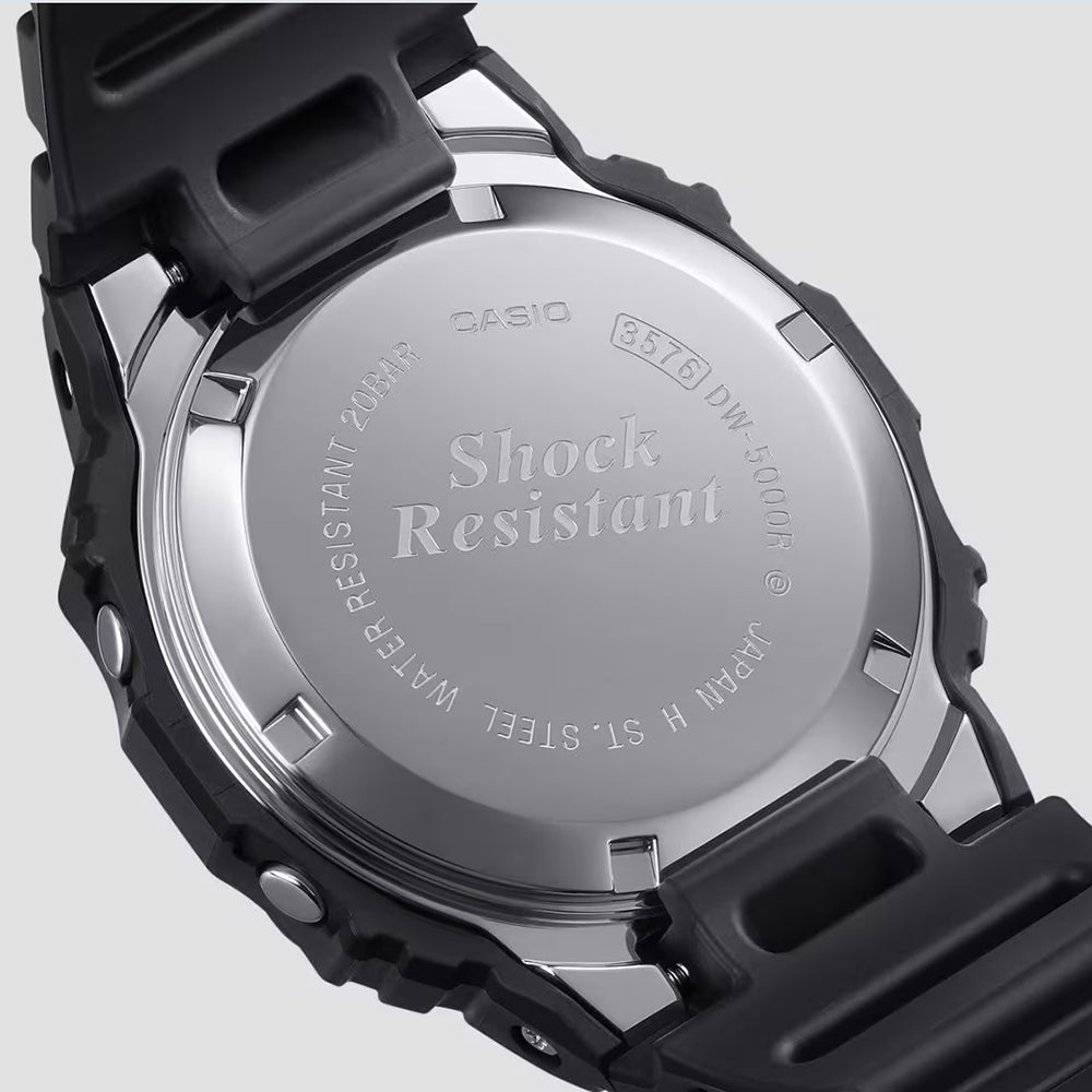 Casio G-Shock Digital 5000 Series Black Resin Watch 42.3mm - DW5000R-1A