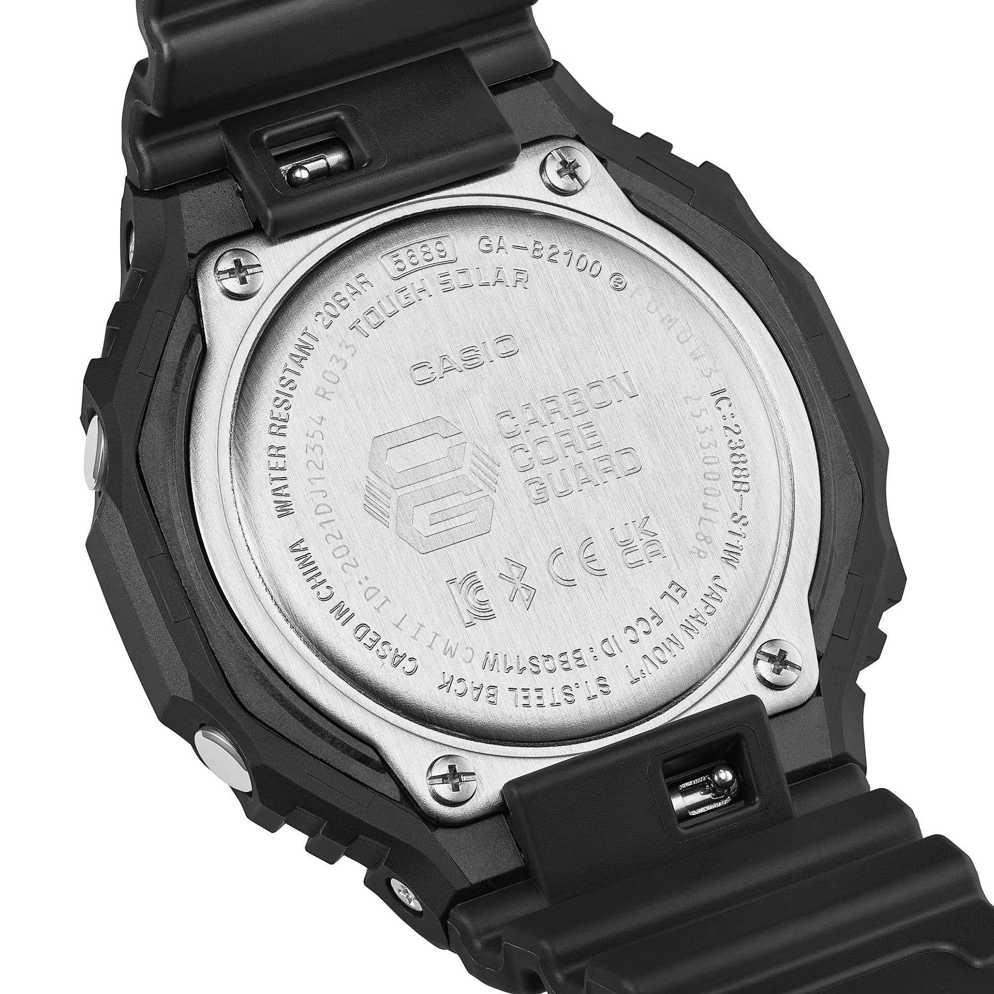 Casio G-Shock Analog-Digital Electro Green and Black Resin Tough Solar Connected Watch - GAB2100BEG-1A