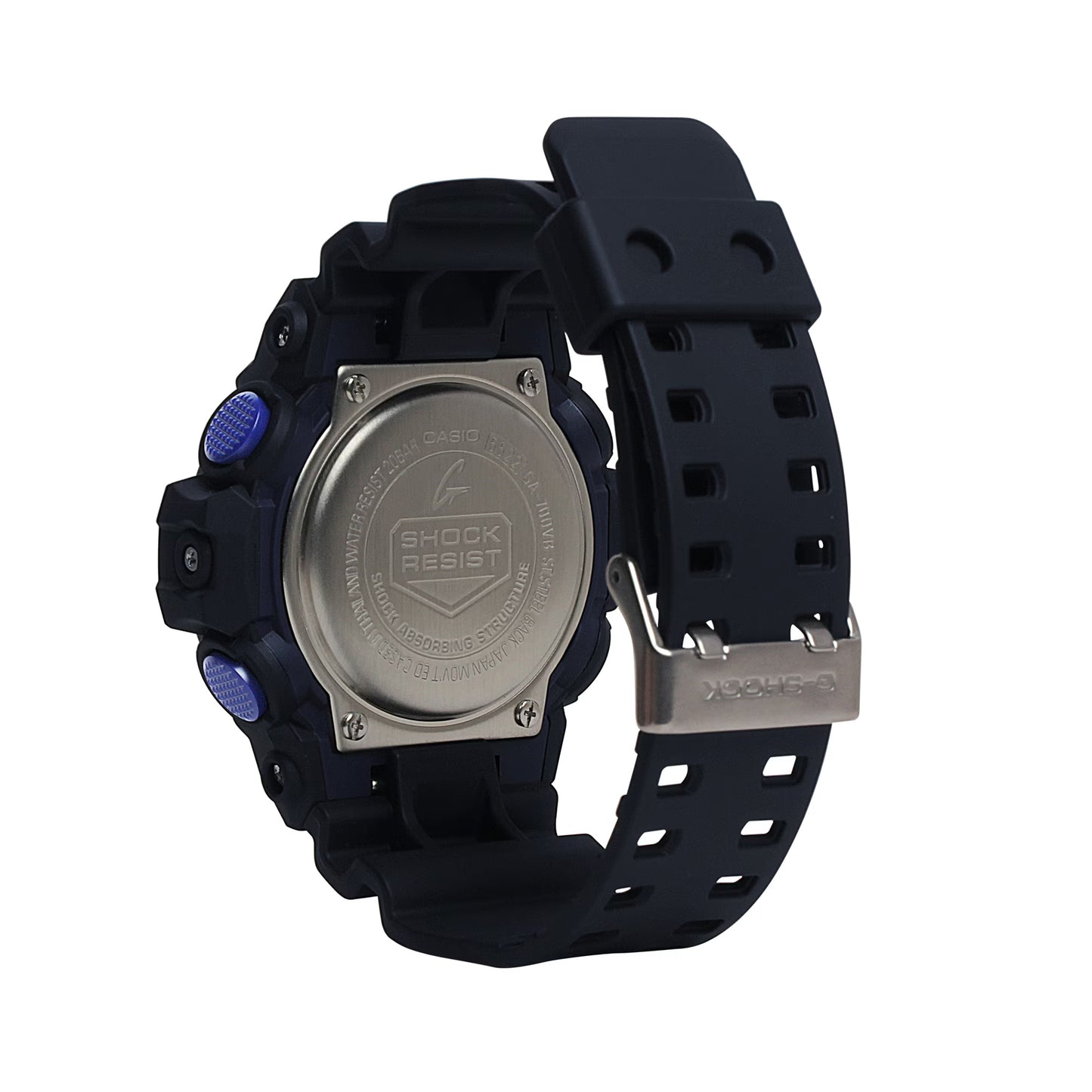 Men's Casio G-Shock Virtual World Analog-Digital Blue Violet Metallic Dial Watch GA700VB-1A