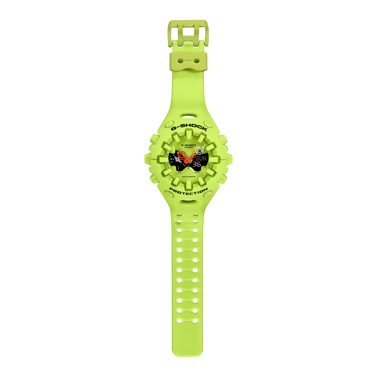 New Casio G-Shock Neon Yellow Resin GAV01-9A Analog-Digital Series