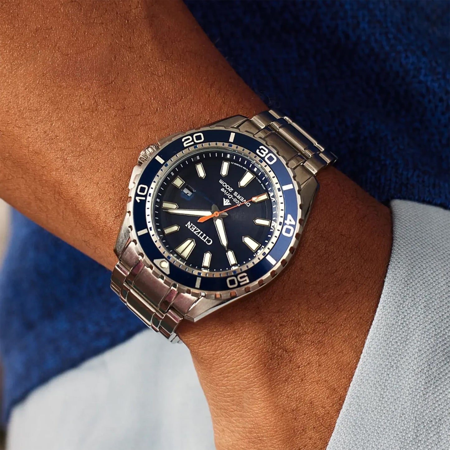 Citizen Promaster Diver Eco-Drive Blue Dial Stainless Steel Watch
