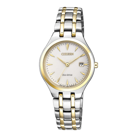 WOMENS citizen eco drive two tone watch