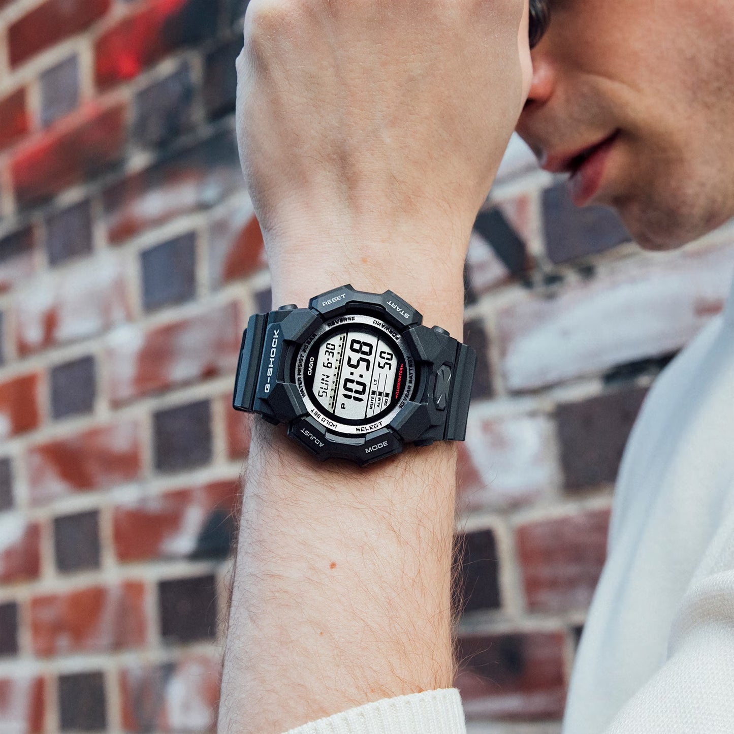 Casio G-SHOCK Digital GD-010 Series Mens Watch Grey 55mm GD-010-1CR
