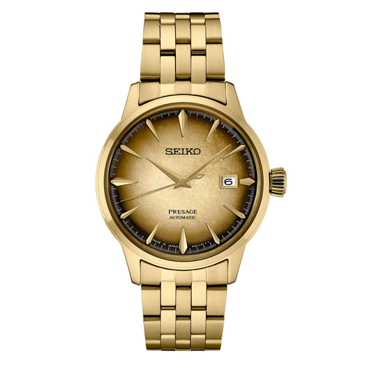 Men's Seiko Presage Cocktail Time Gold