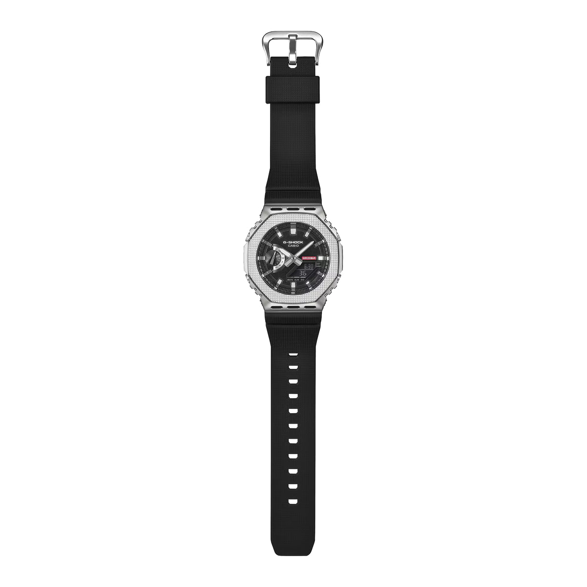 Men's Casio G-Shock G-Steel Analog/Digital Watch with Black Dial and Black Resin Strap (Model: GM2100M-1A)