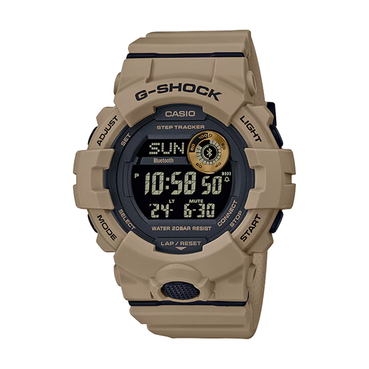 Men's Casio G-Shock Digital Power Trainer Connected Brown Resin Watch GBD800UC-5