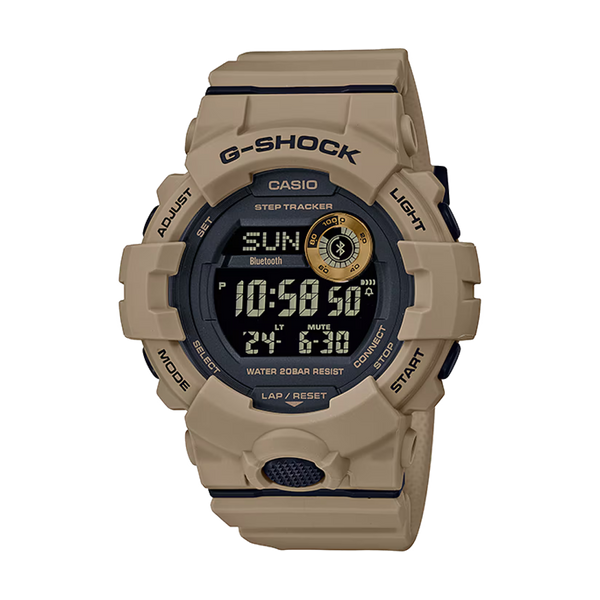 Men's Casio G-Shock Digital Power Trainer Connected Brown Resin Watch GBD800UC-5