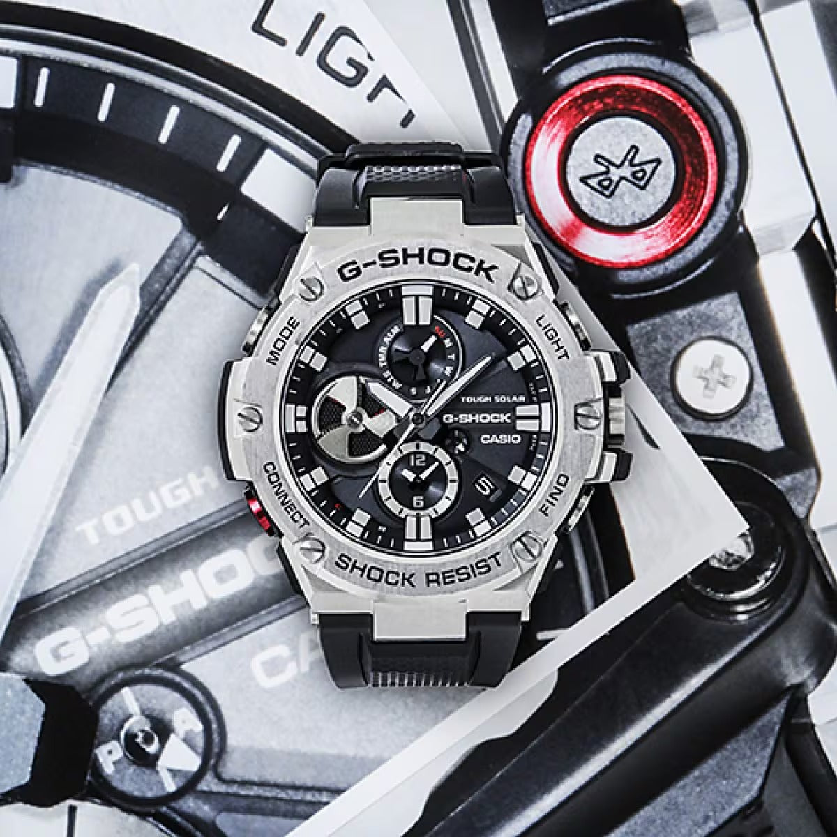 Casio G-Shock G-STEEL GST-B100-1A Solar Bluetooth Men's Watch
