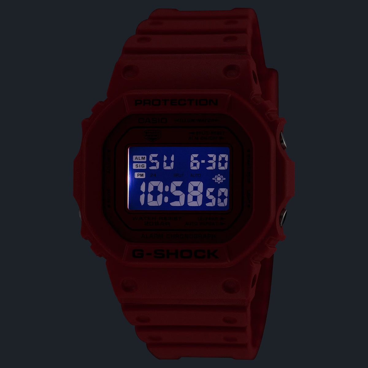 G-Shock DW5600RRB-4 Digital 5600 Series Watch 42.8mm in Red