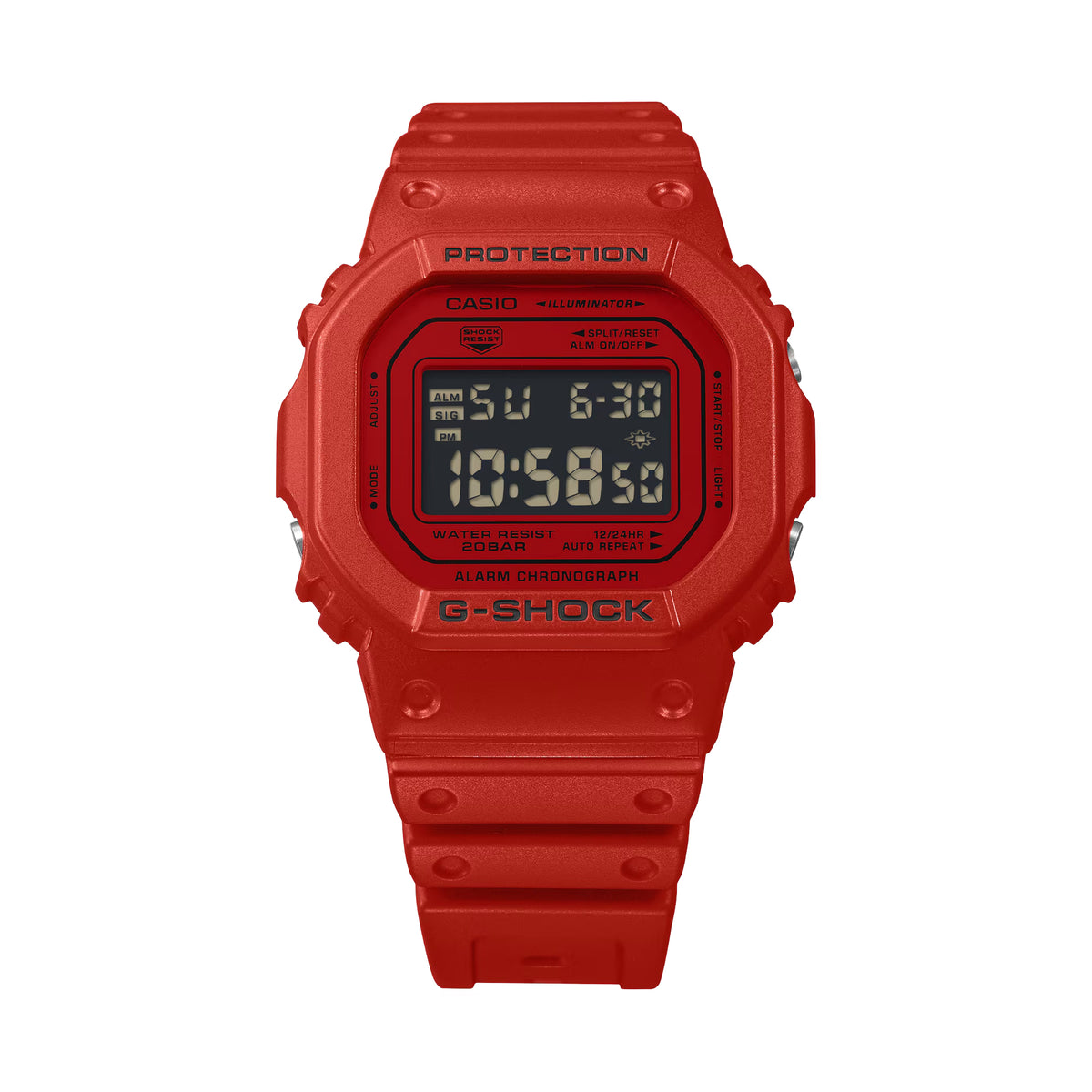 G-Shock DW5600RRB-4 Digital 5600 Series Watch 42.8mm in Red
