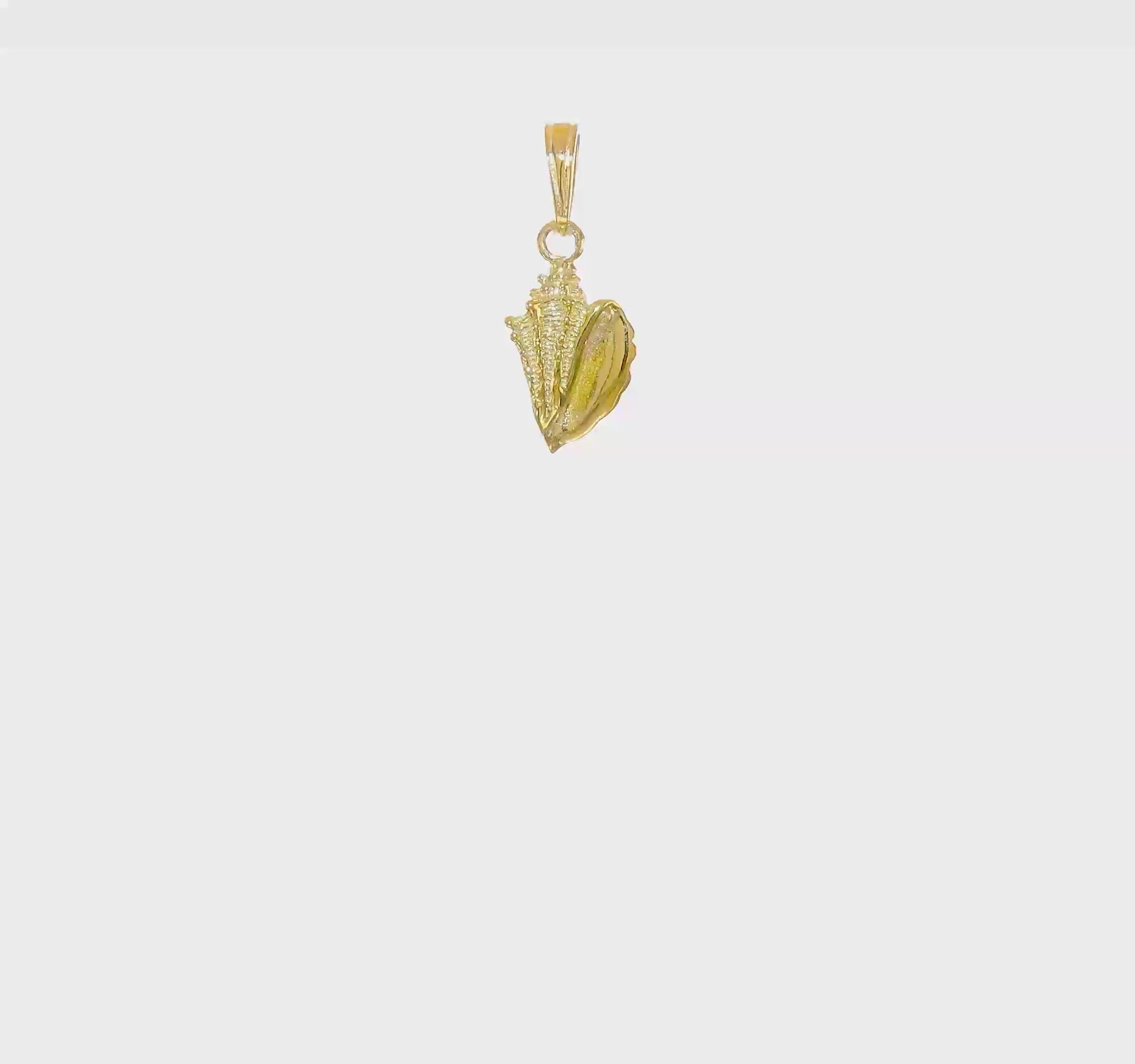 10kt Yellow Gold Conch Shell Pendant
