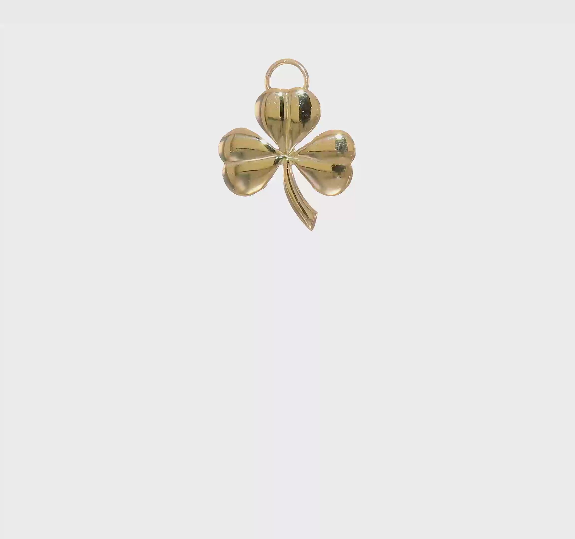 10kt Yellow Gold Shamrock Chain Slide