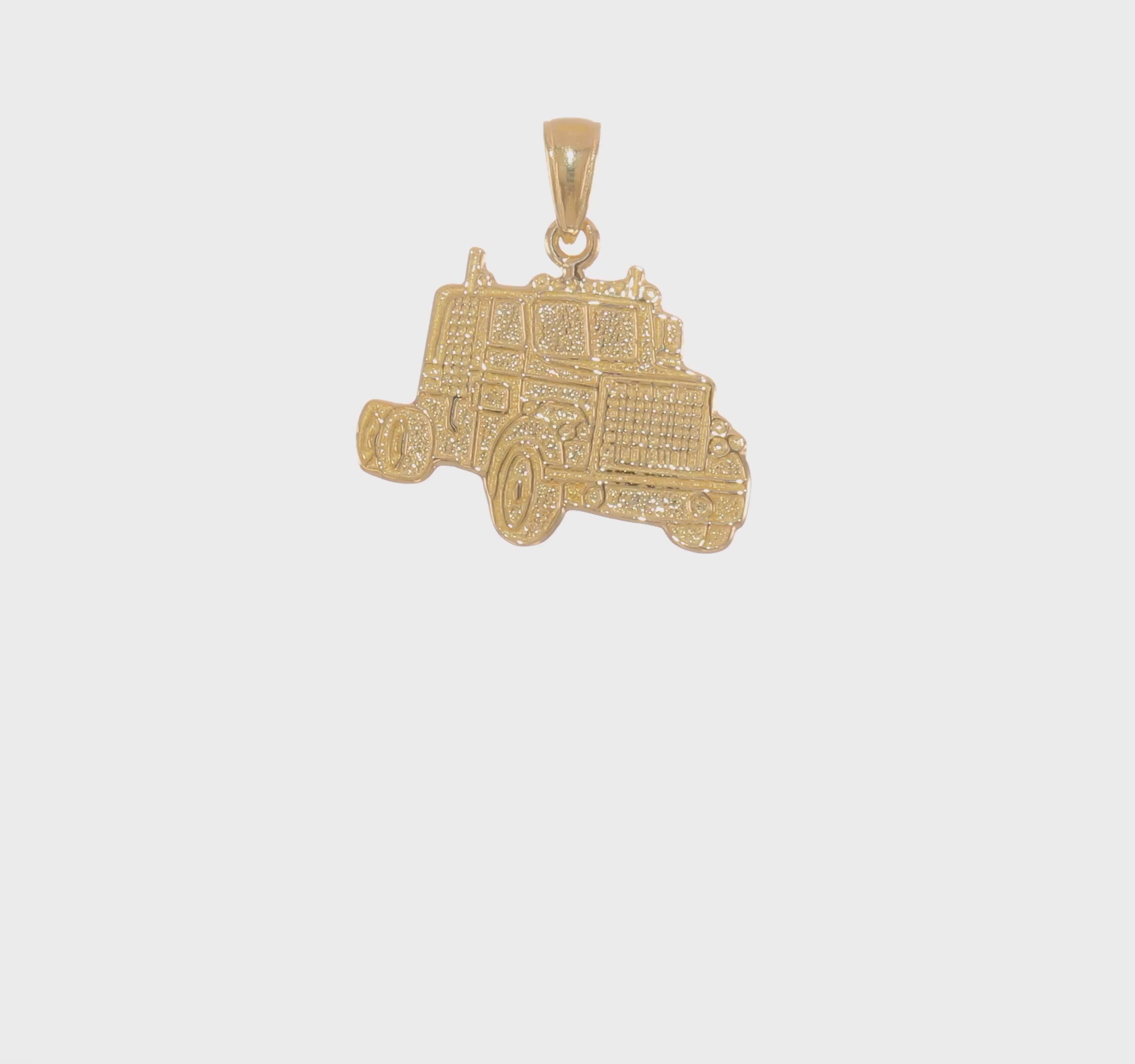 14kt Yellow Gold Truck Cab Pendant