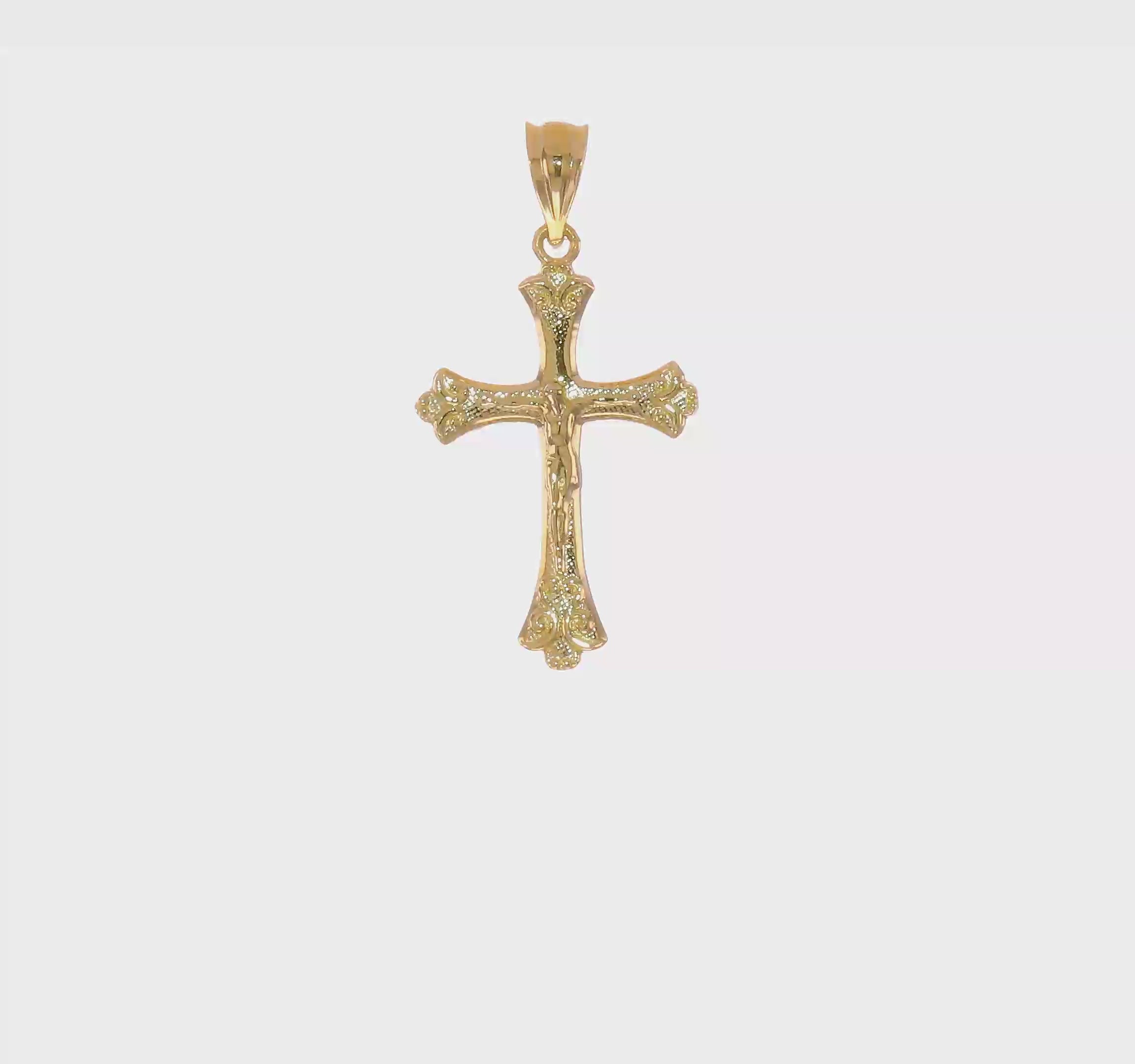 14kt Yellow Gold Crucifix Pendant