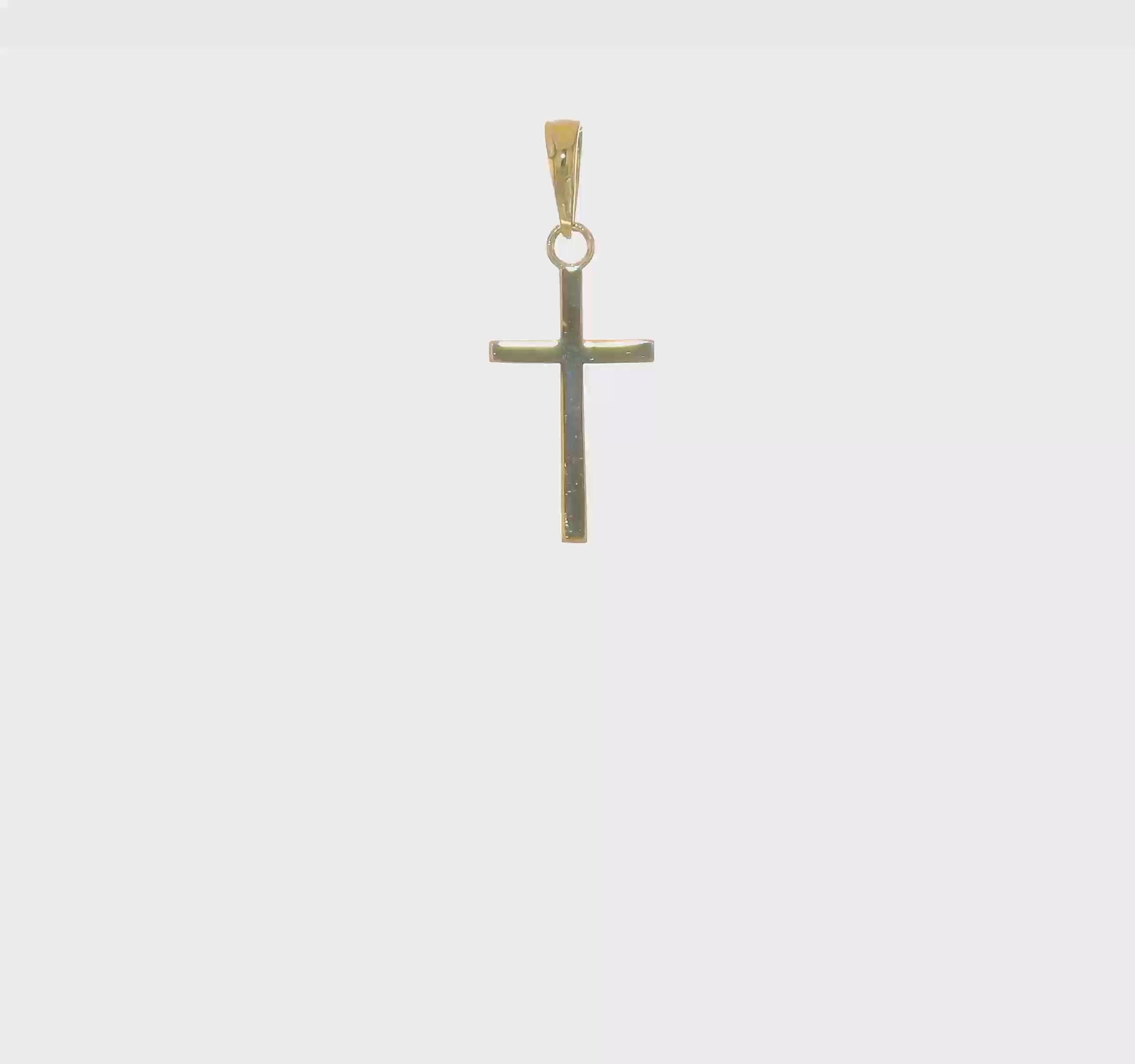 10kt yellow Gold Polished Small Cross Charm