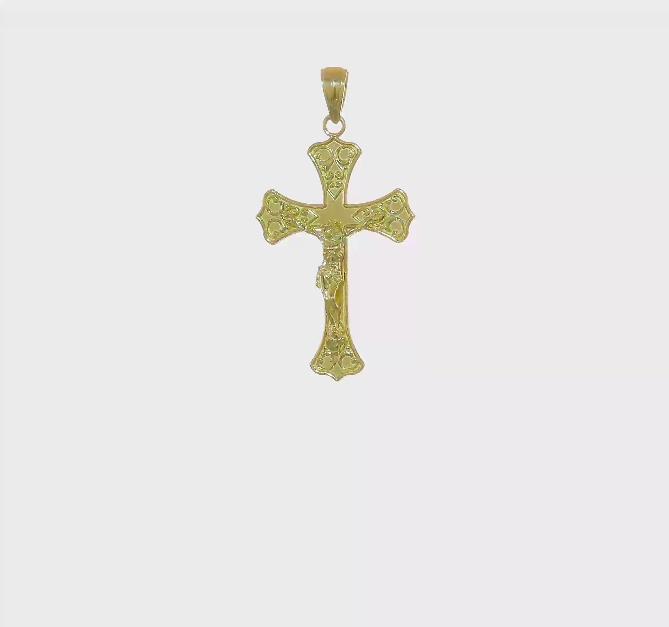10KT Yellow Gold Crucifix Pendant