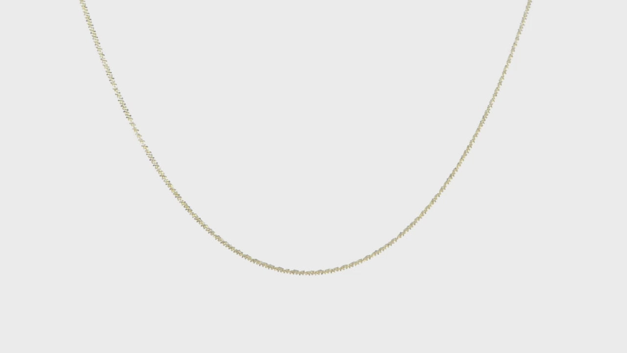14KT Yellow Gold 1.5mm Cyclone Chain