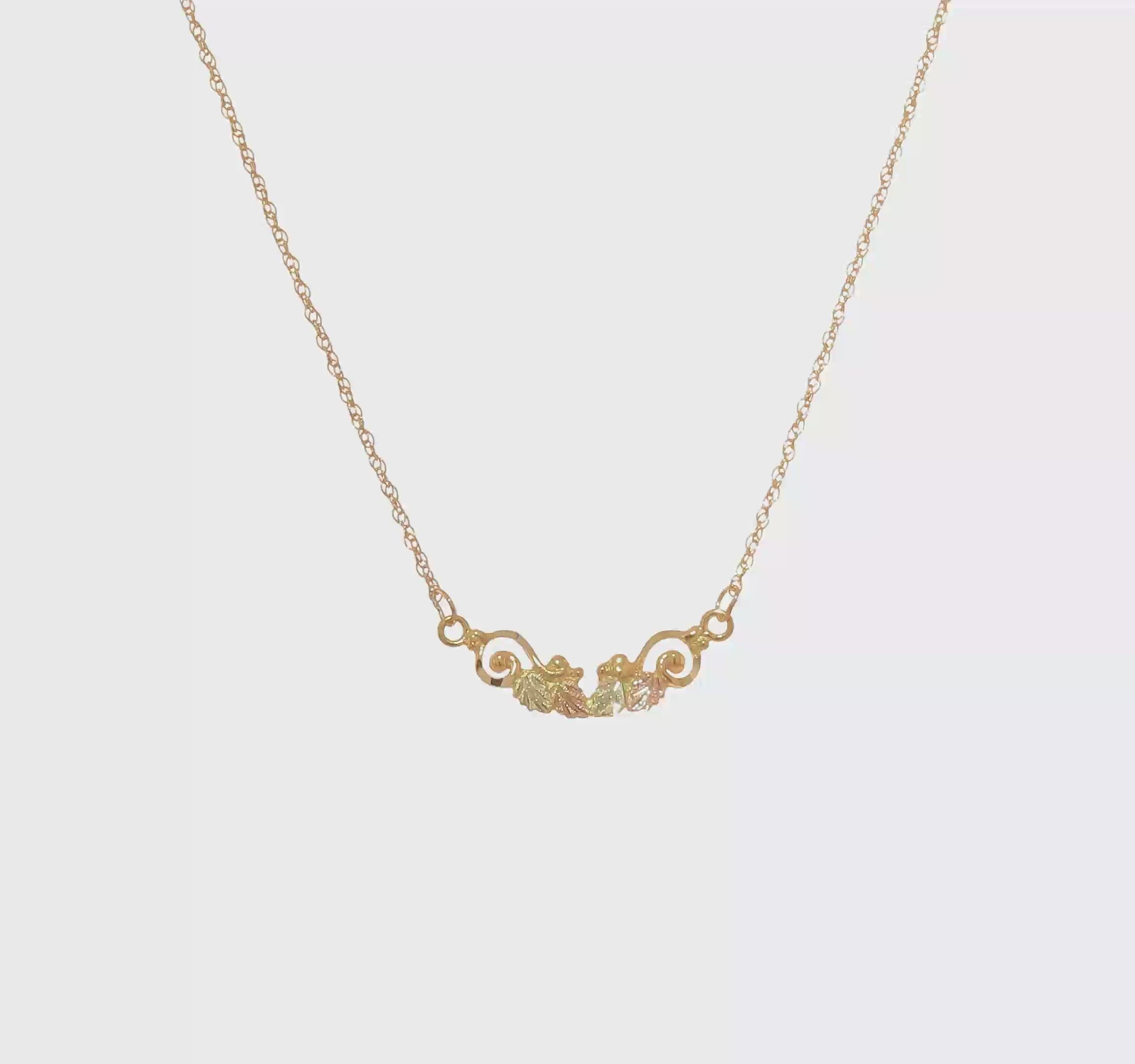 10kt Tri-color Black Hills Gold Necklace