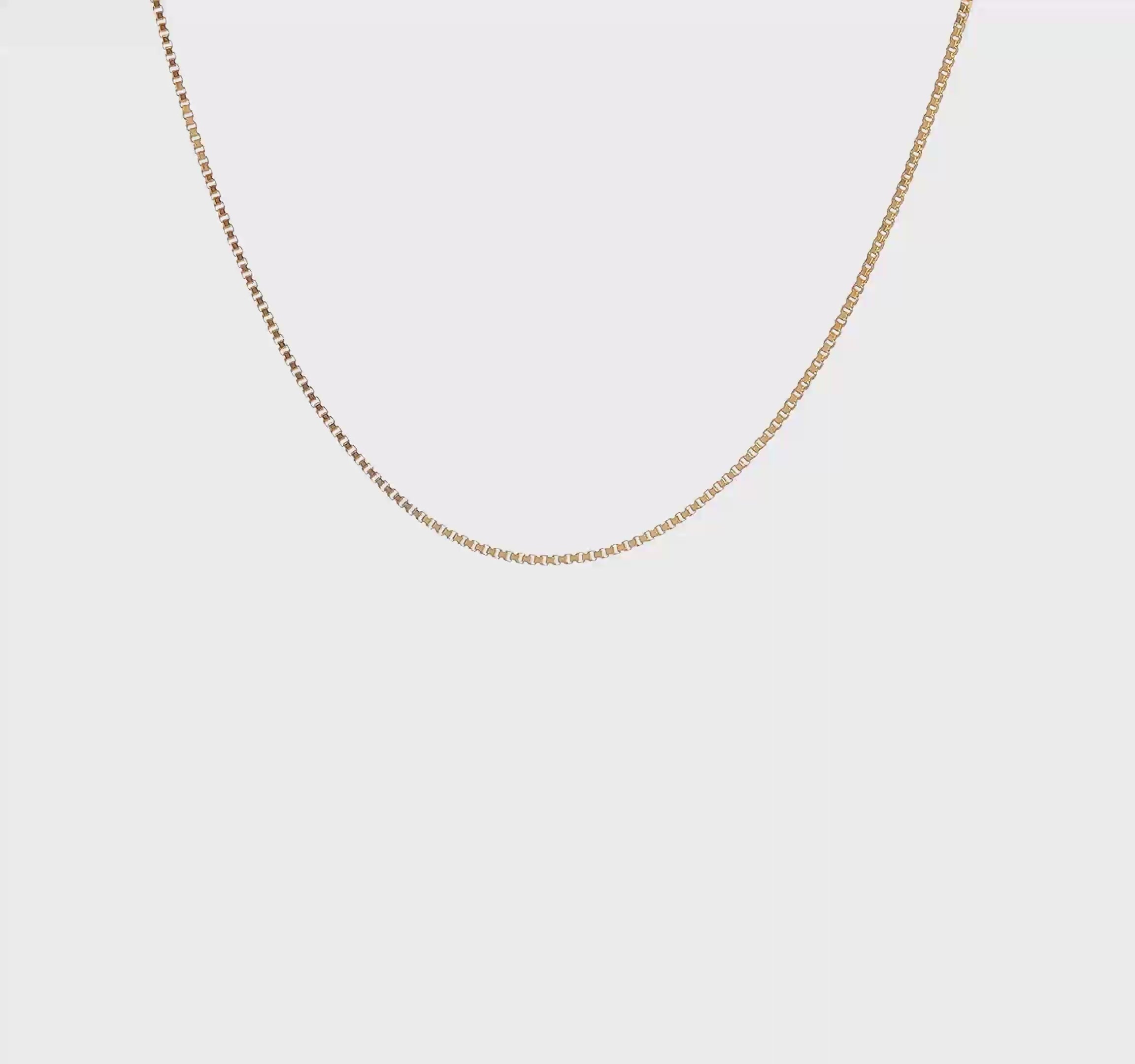 10kt Yellow Gold 1.1mm Box Chain