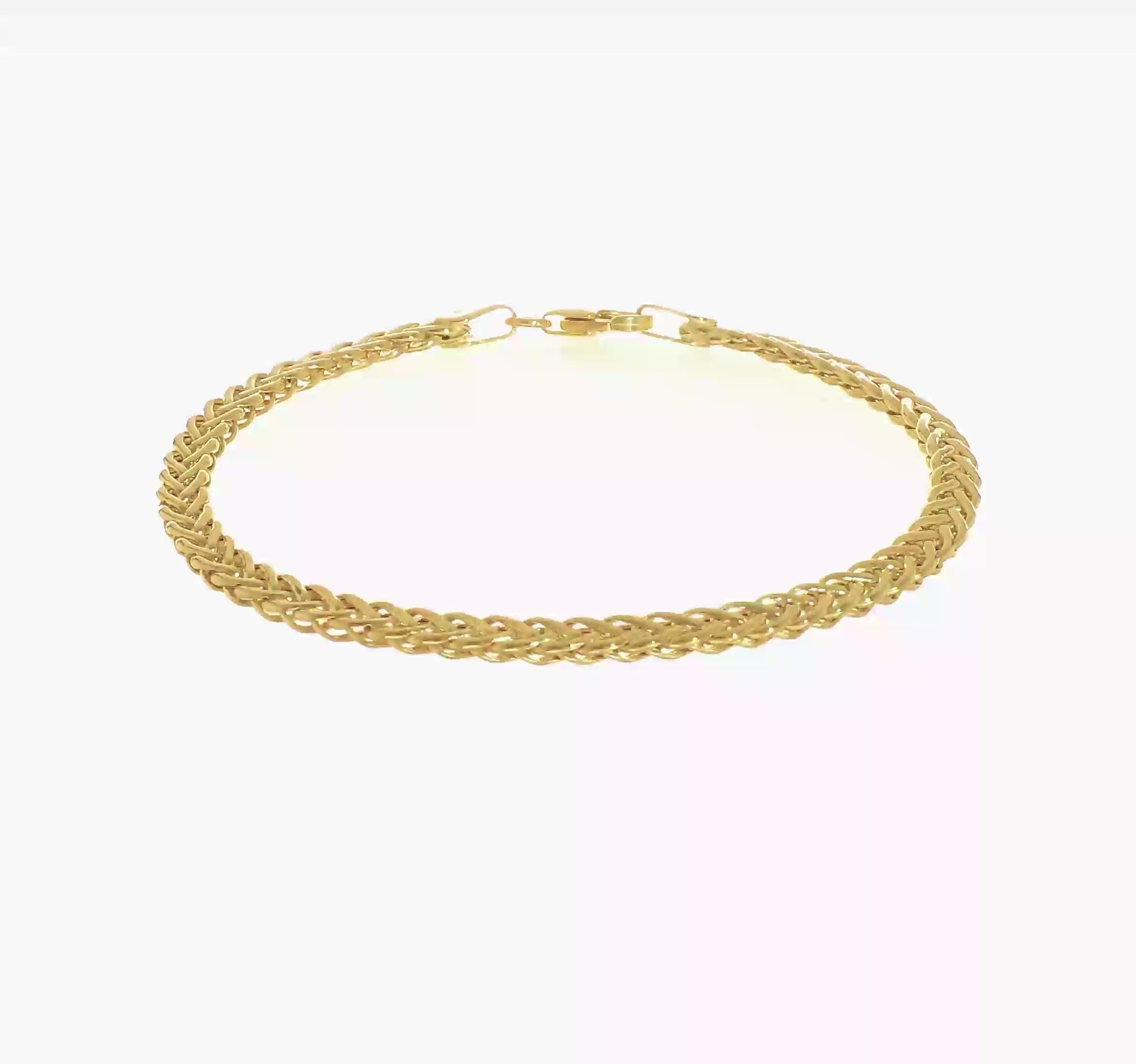 14kt Yellow Gold Polished Fancy Link Bracelet