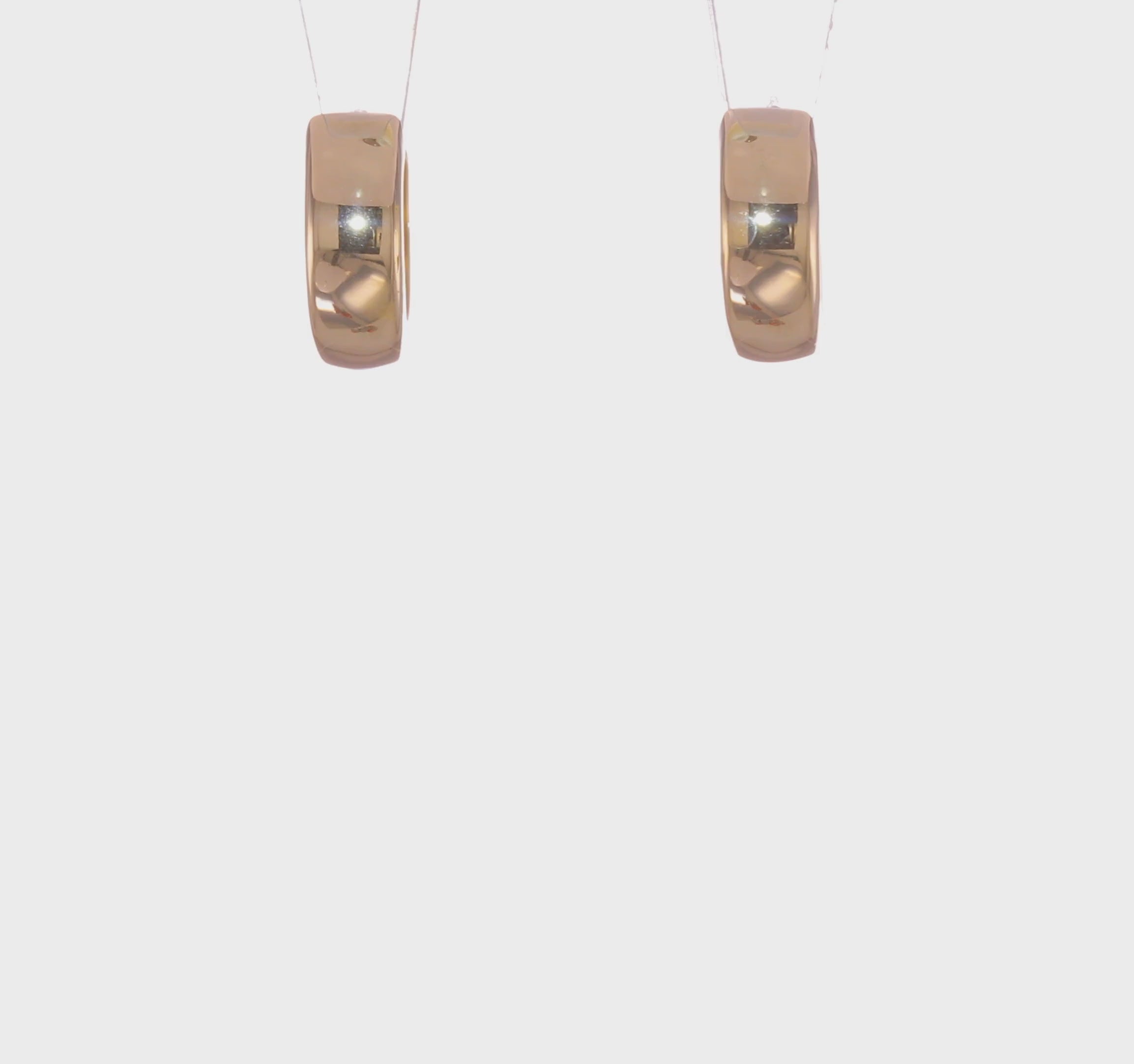 14kt Hinged Hoop Earrings