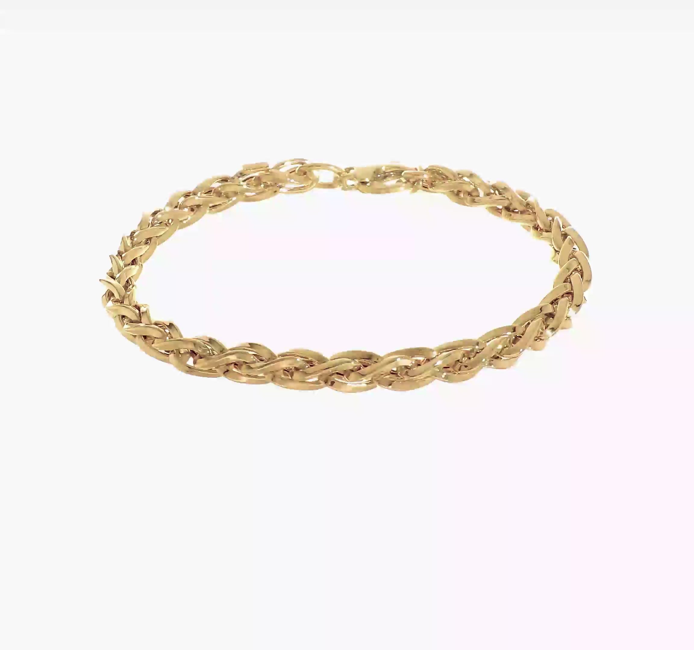 14kt Yellow Gold Polished w/1in Ext Bracelet