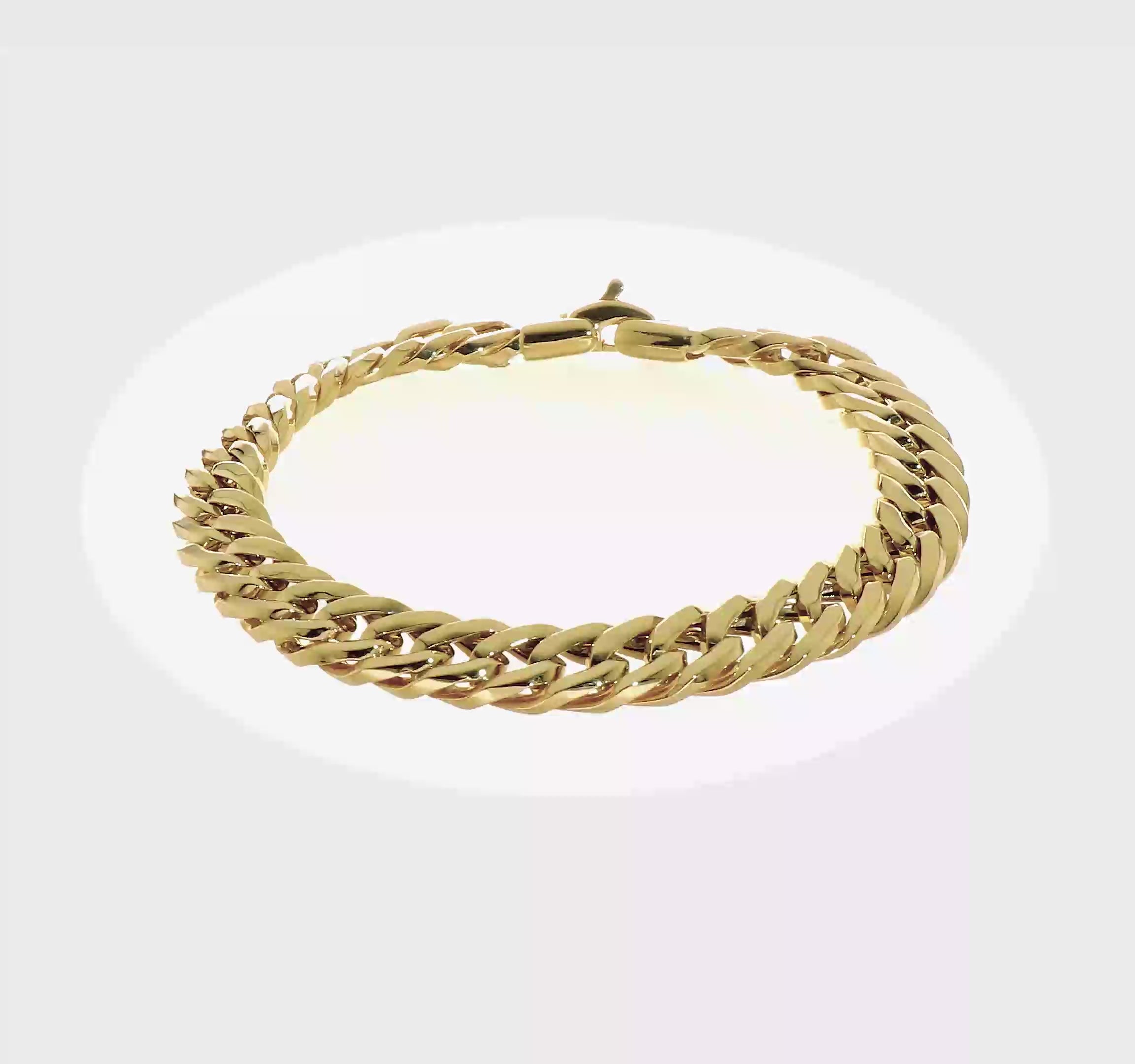 14kt Yellow Gold Polished Men's Bracelet