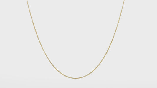 14kt Yellow Gold Adjustable .85mm Wheat Chain