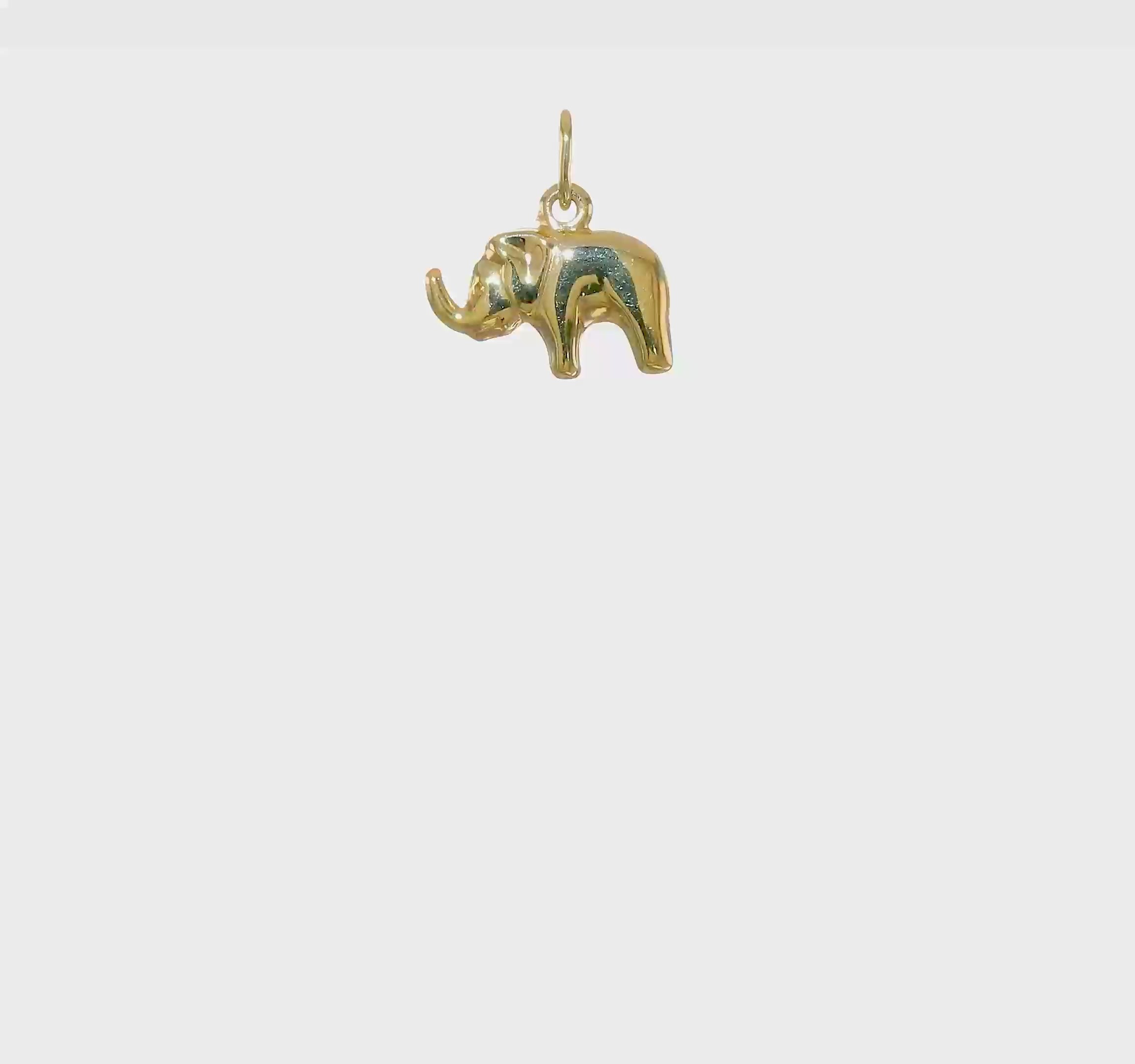 10kt Yellow Gold Elephant Charm