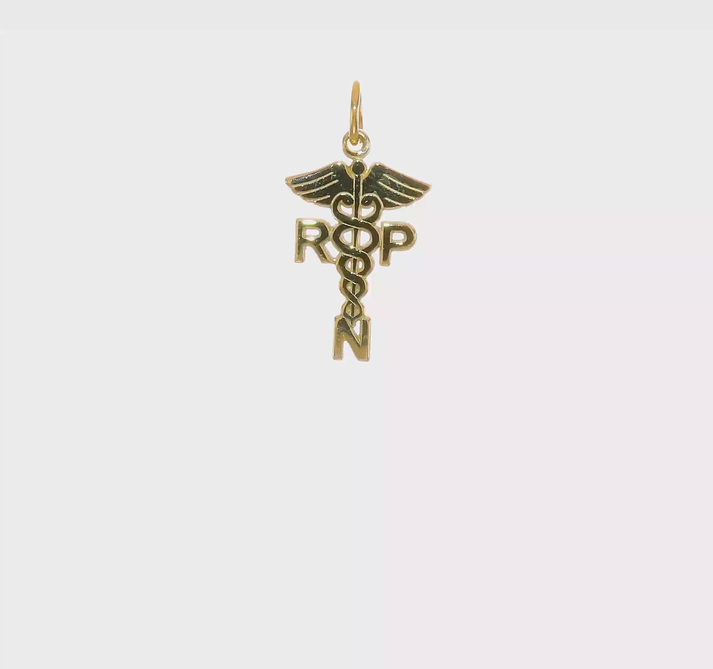 10kt Yellow Gold Registered Nurse Practitioner Charm