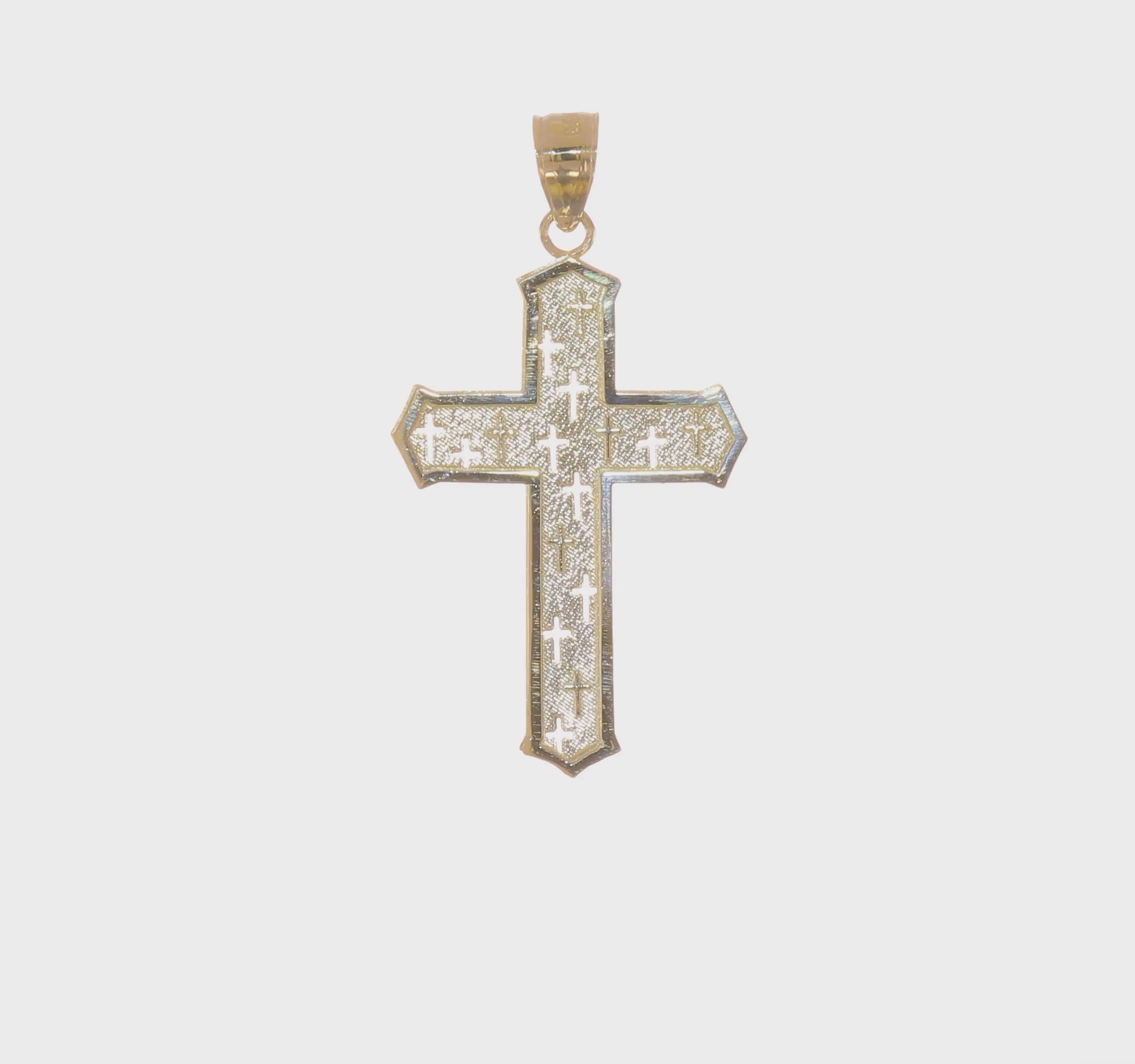 10kt Yellow Gold Passion Cross Pendant