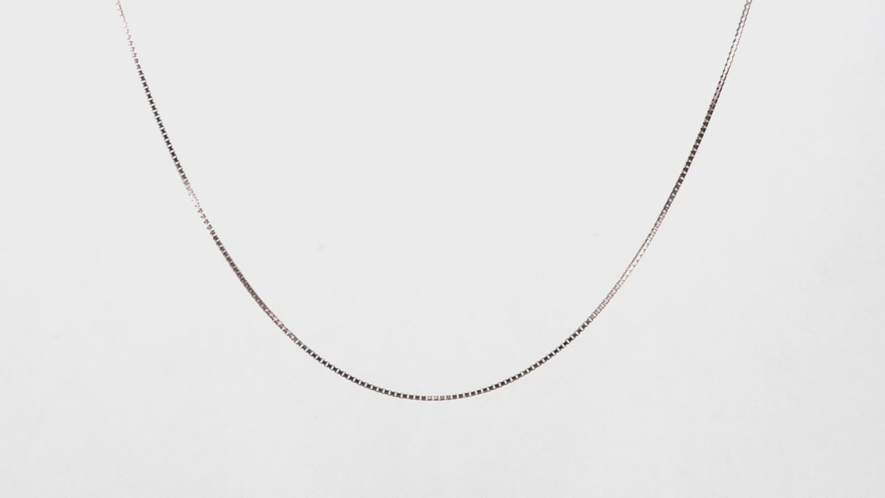 14kt Rose Gold Adjustable .8mm Box Chain