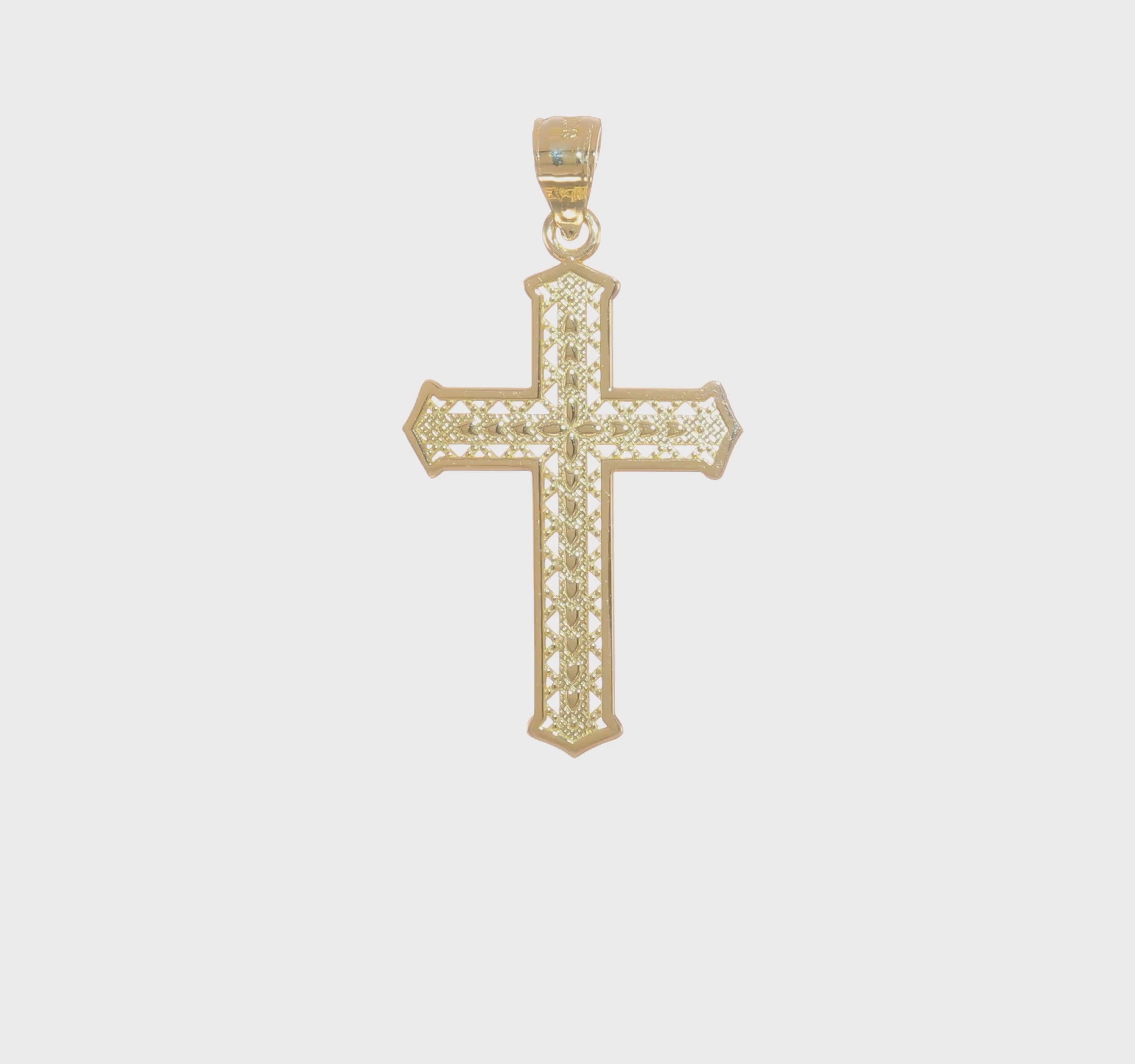 10kt Yellow Gold Cross Pendant