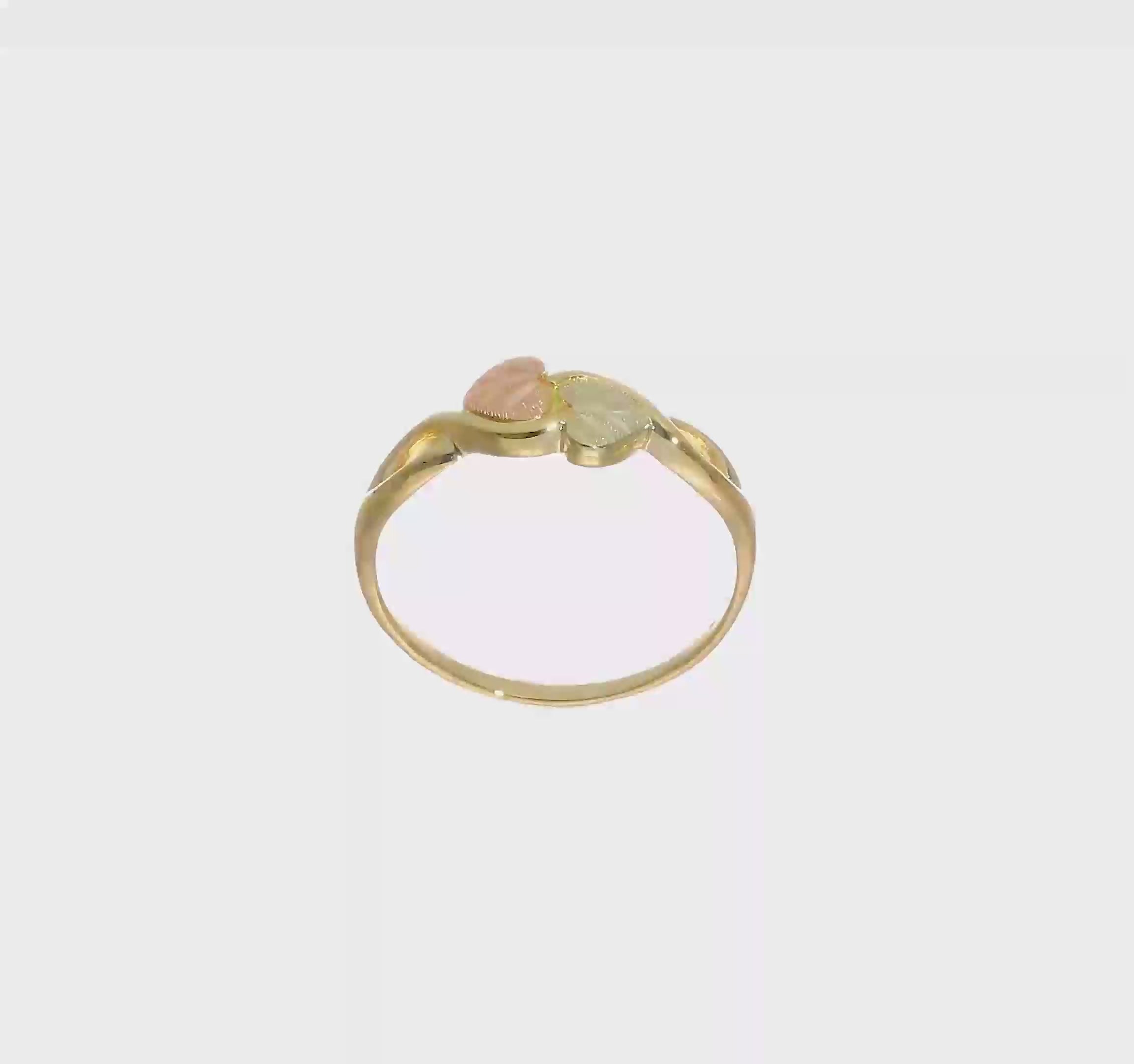 10kt Tri-color Black Hills Gold Ring