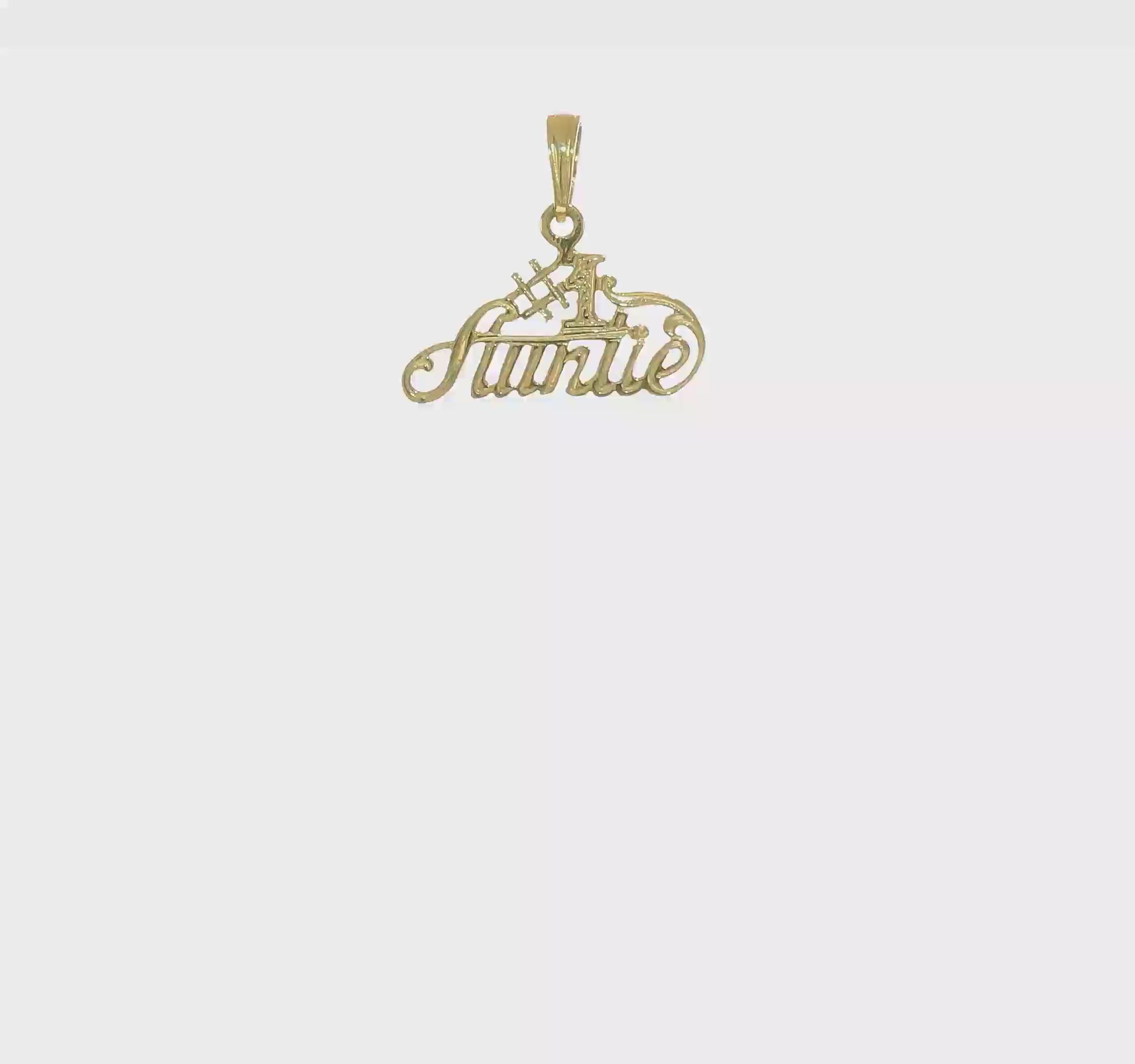 10kt Yellow Gold #1 AUNTIE Charm