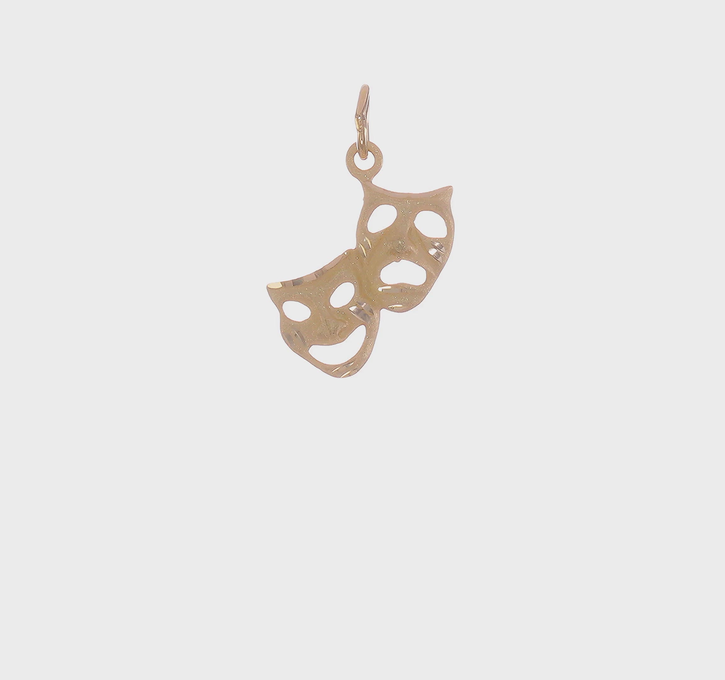 10kt Yellow Gold Comedy/Tragedy Charm