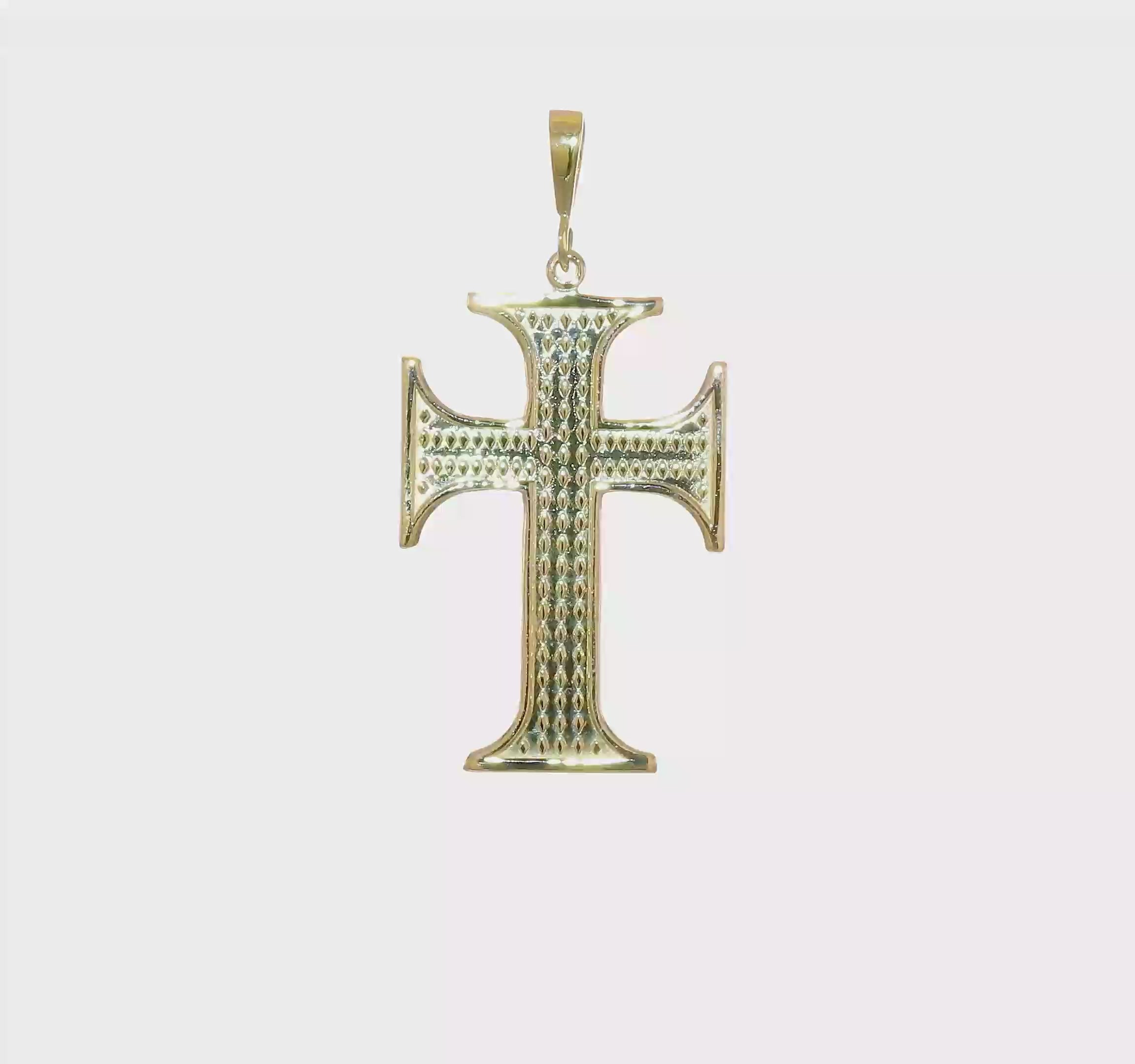 10kt Yellow Gold Cross Charm