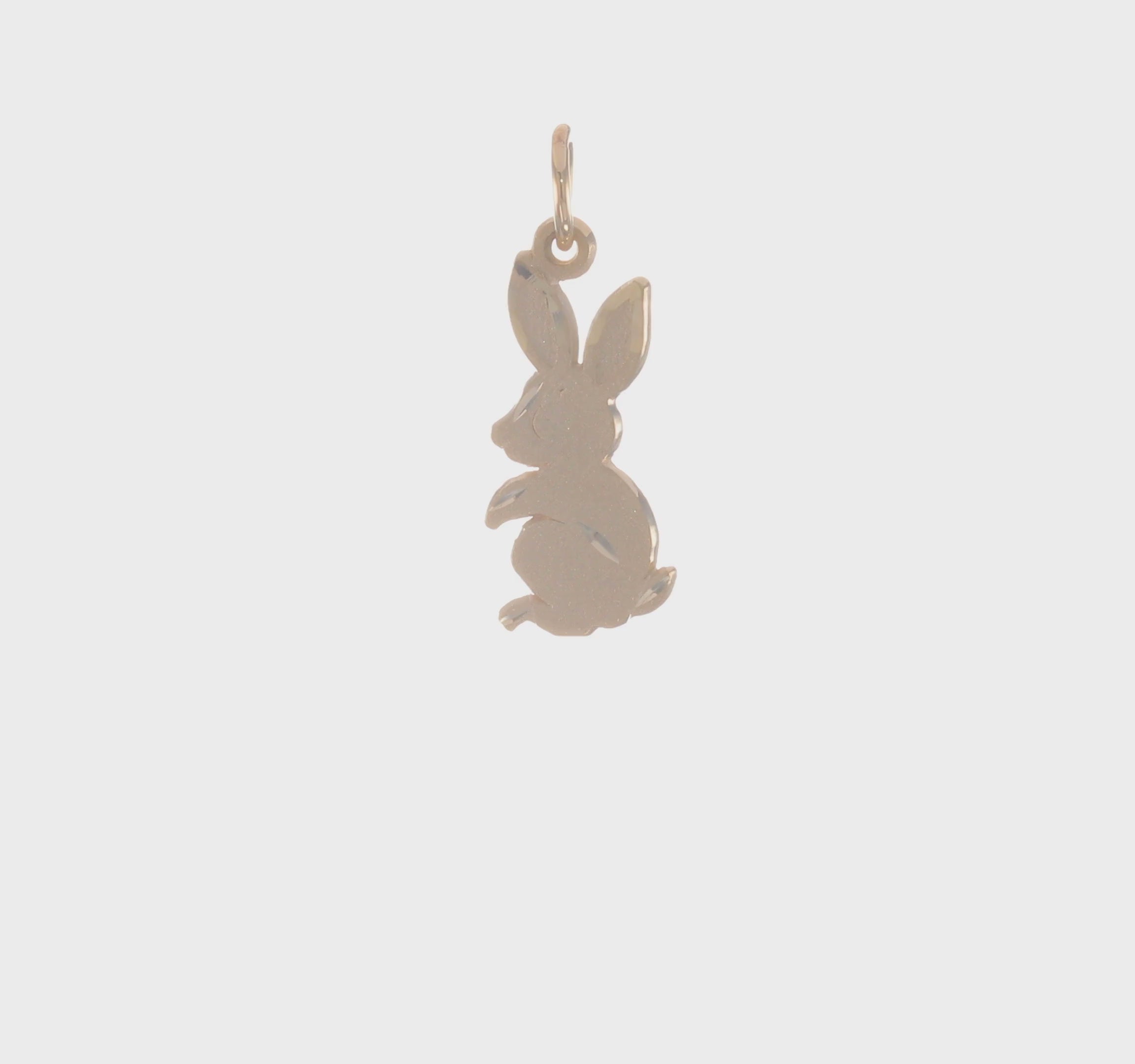 10kt Yellow Gold Baby Bunny Charm