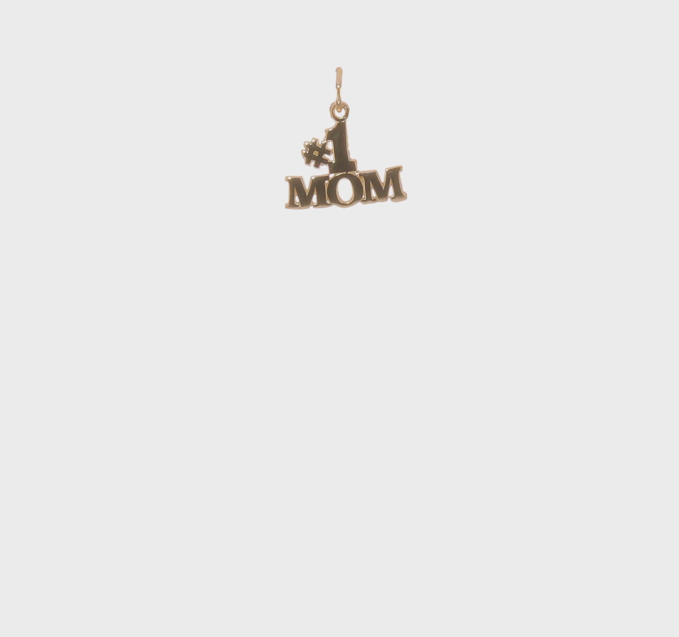 10KT Yellow Gold #1 MOM Charm