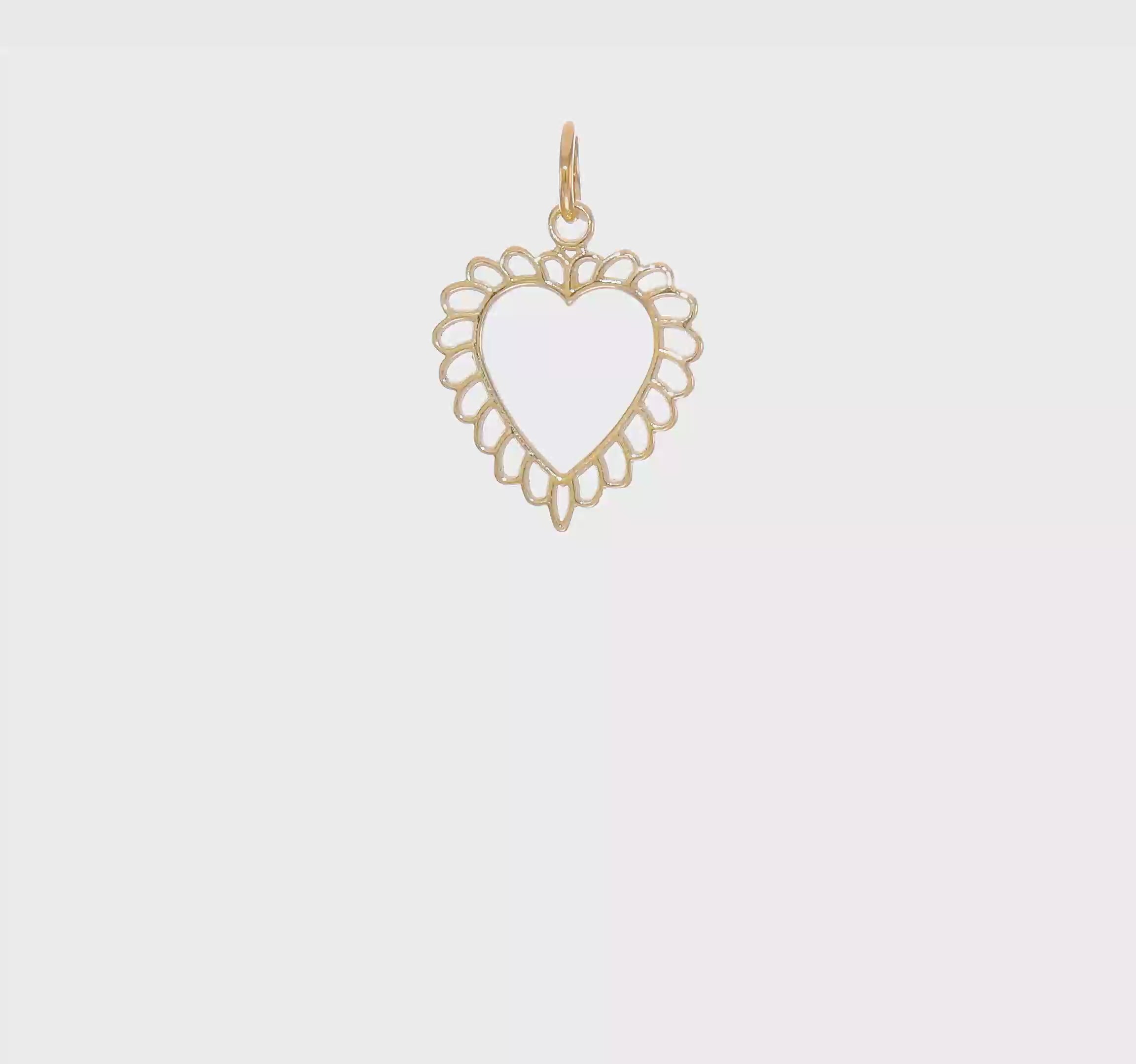 10kt Yellow Gold Heart Charm