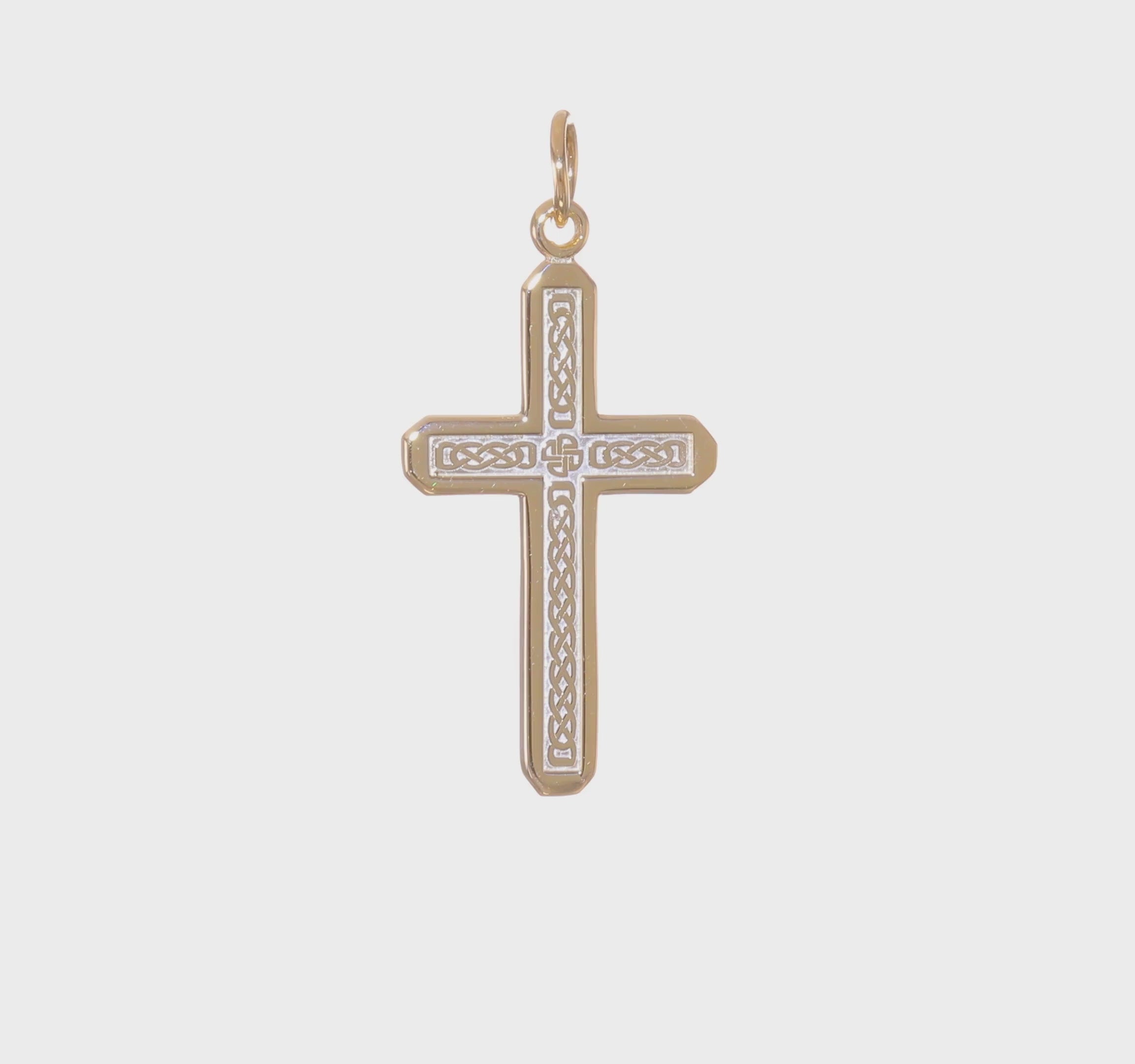 10kt Yellow Gold Cross Charm