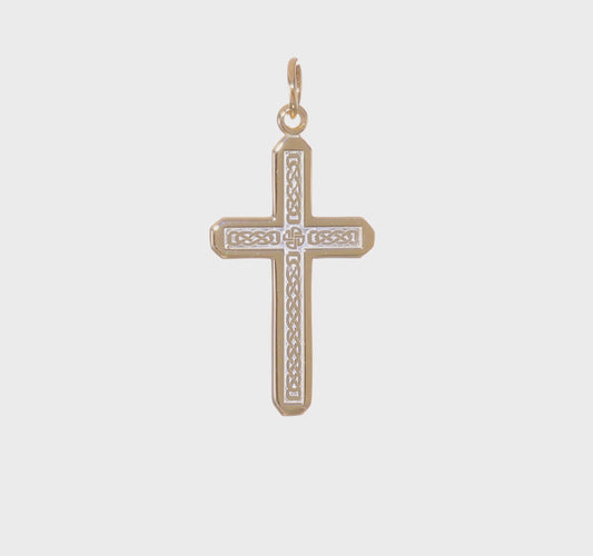 10kt Yellow Gold Cross Charm