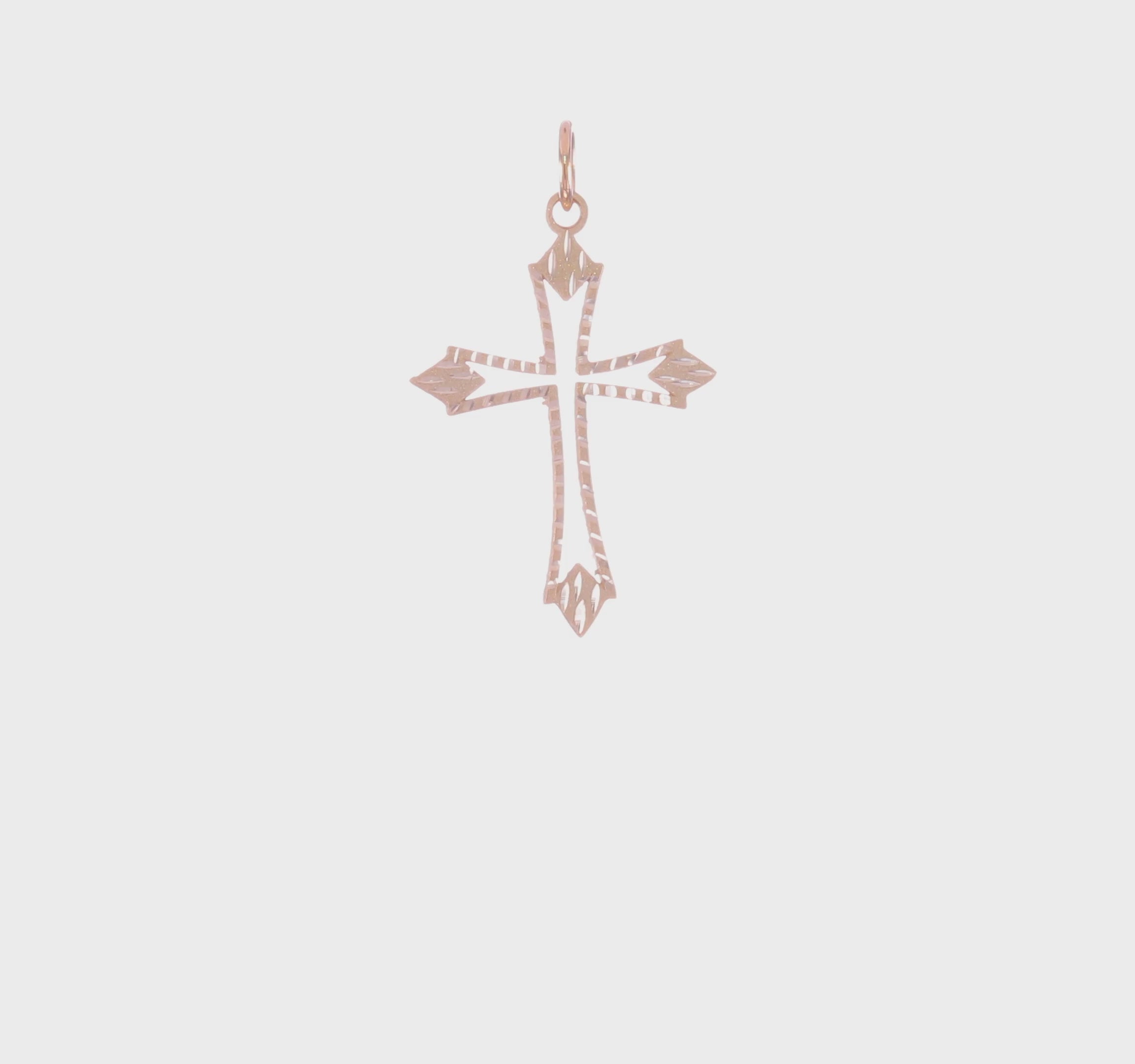 10kt Yellow Gold Cross Charm